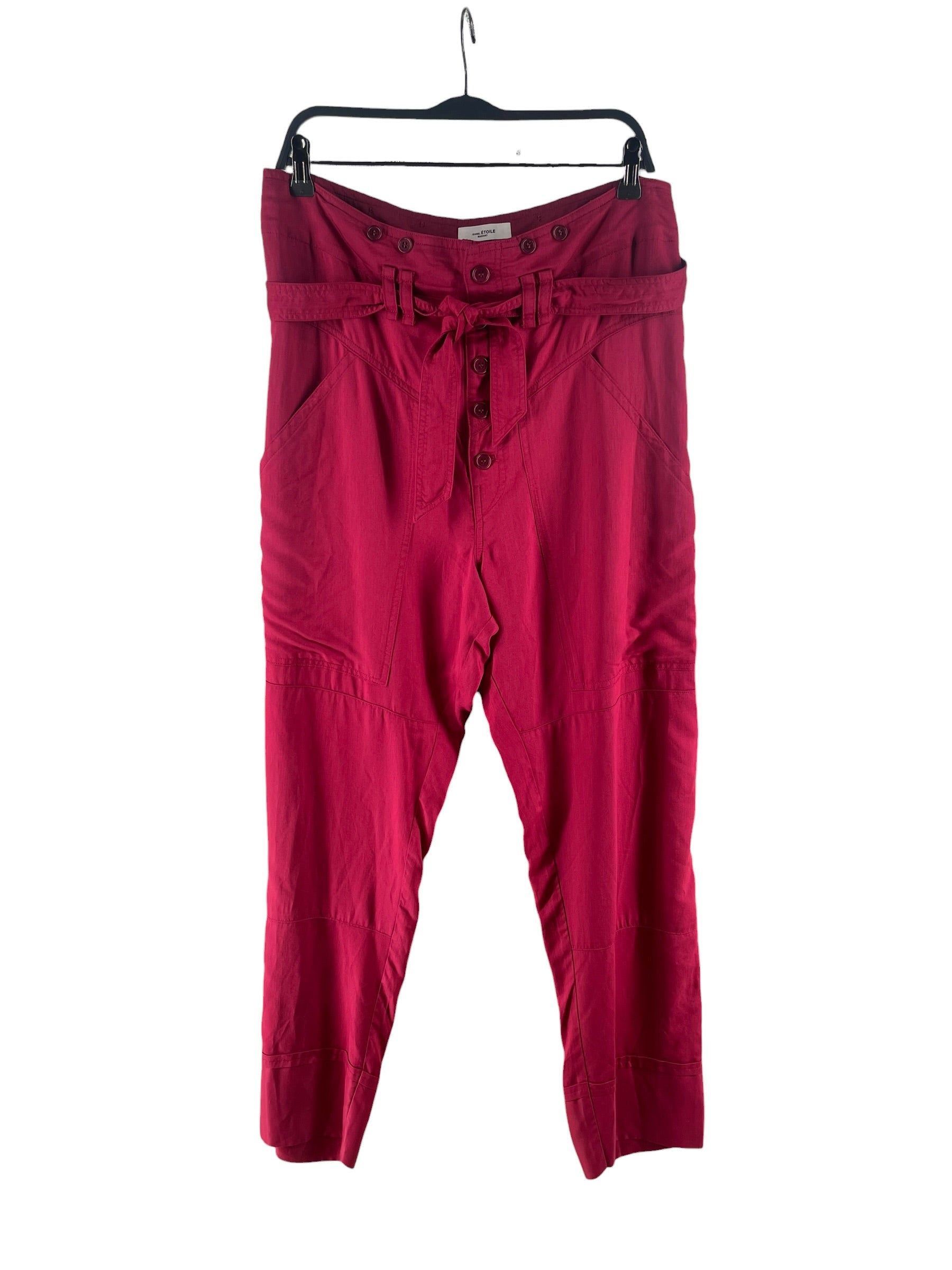 ISABEL MARANT ETOILE/Bottoms/36/Cotton/PNK/Button Fly/SINEBA RAPBERRY PANT view 1