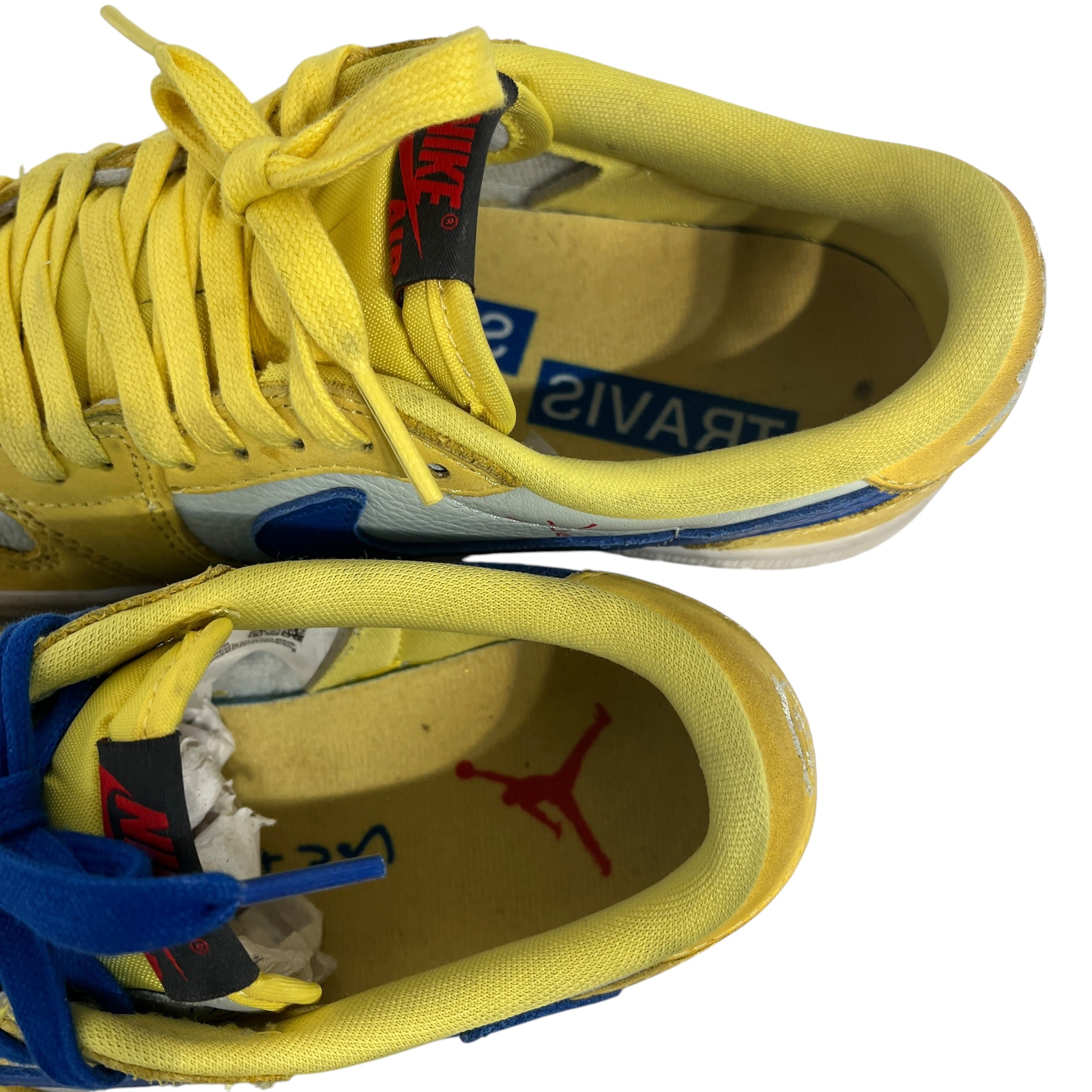 NIKE/CACTUS JACK/Low-Sneakers/US 6/Leather/YEL/Canary Jordan 1 view 3