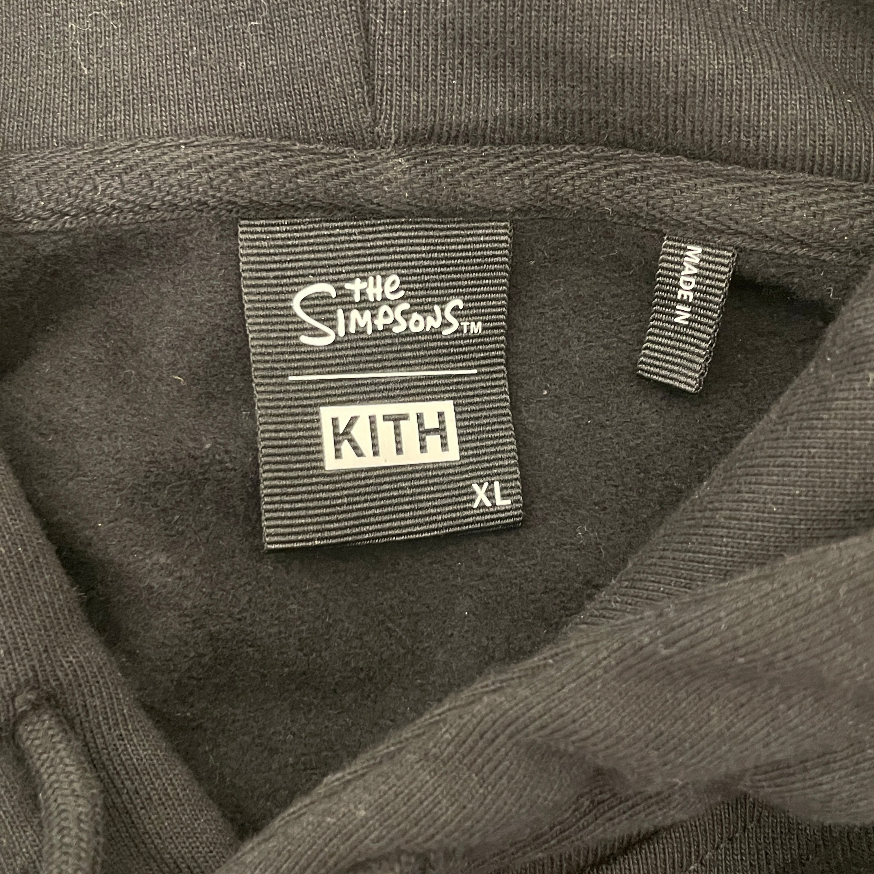 KITH/Hoodie/XL/Cotton/BLK/THE SIMPSONS view 3