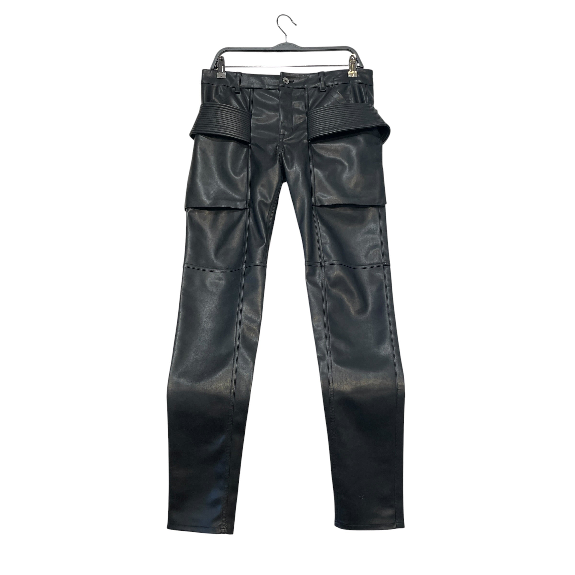 Rick Owens/Pants/29/Leather/BLK/Creach Cargo Skinny Demin view 1