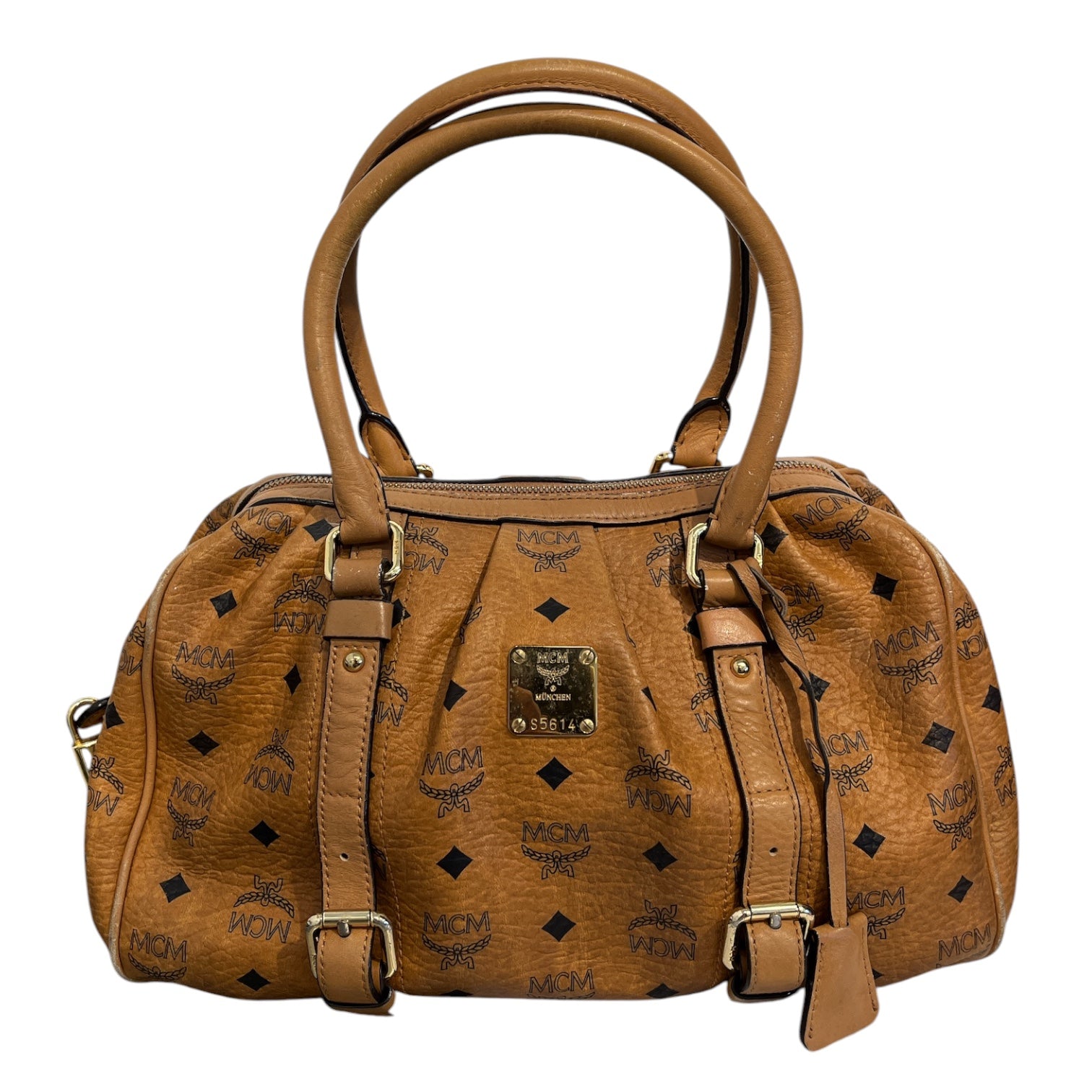 MCM/Hand Bag/Leather/CML/COGNAC MONOGRAM SATCHEL view 1