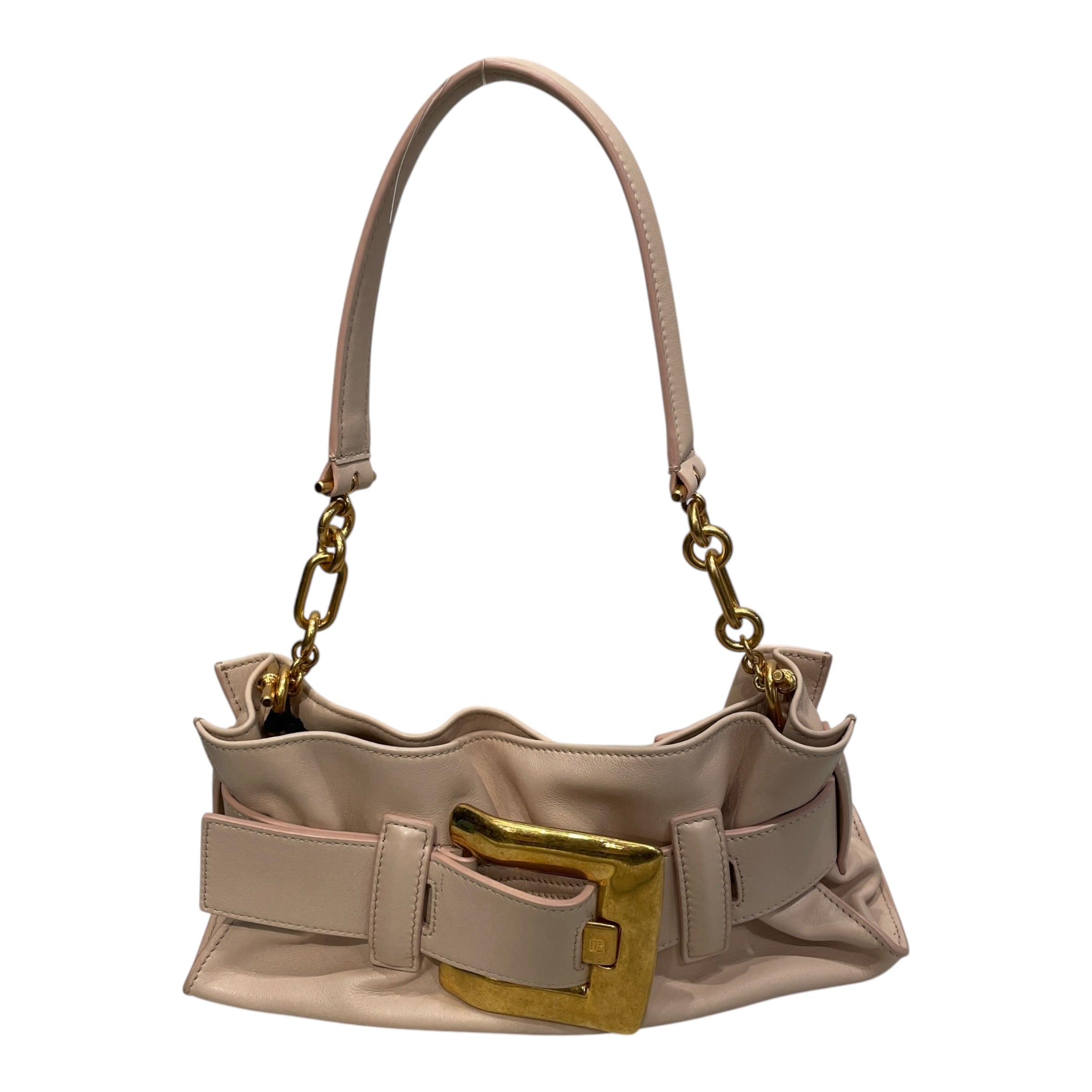 BALMAIN/Bag/Leather/PNK/BIG GOLD BUCKLE view 1
