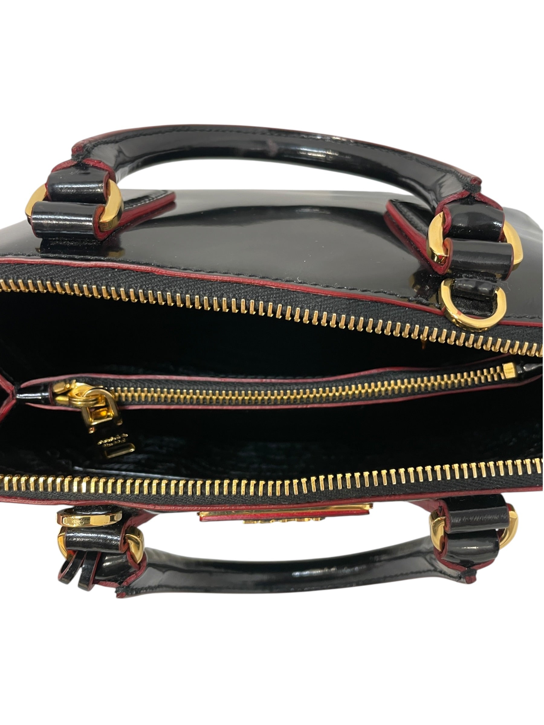PRADA/Hand Bag/Leather/Black/ view 4