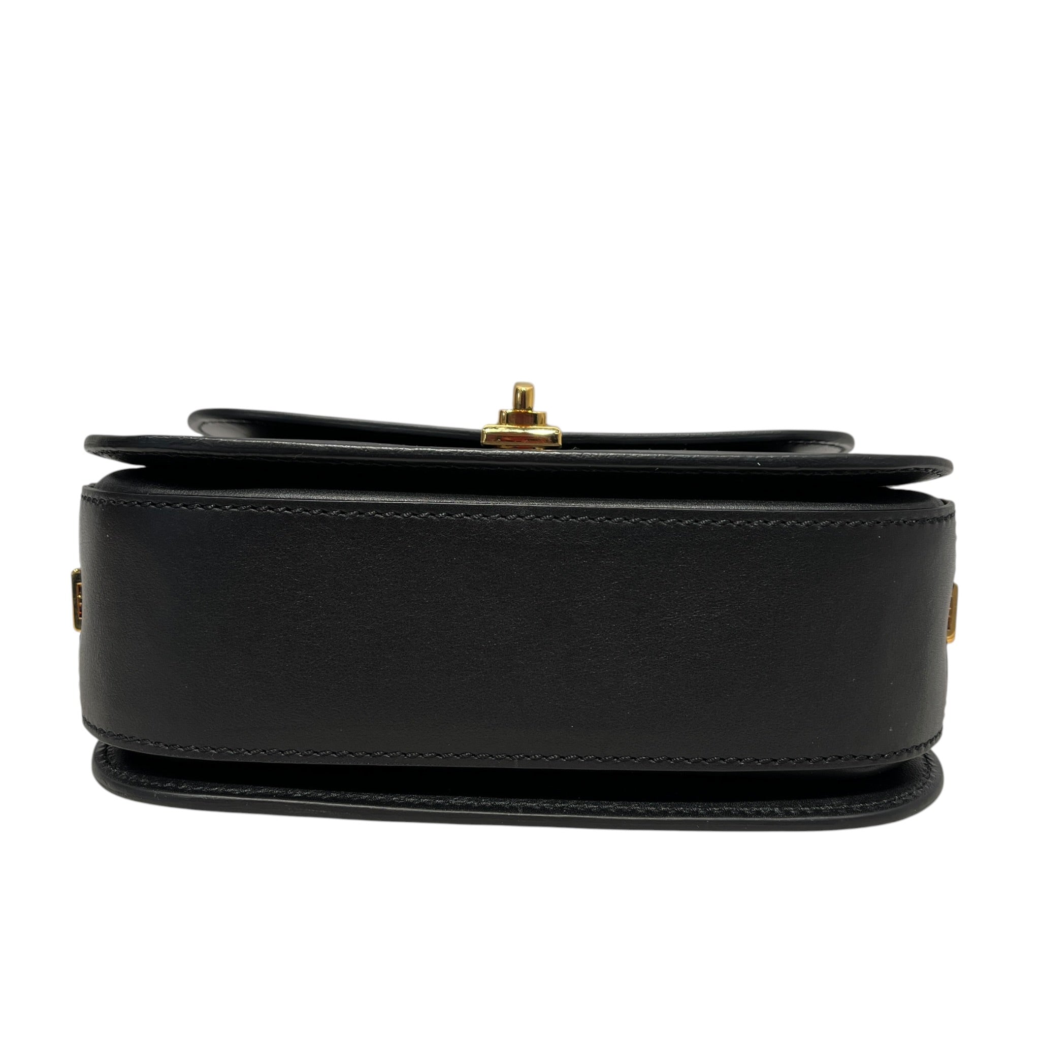 VALENTINO GARAVANI/Cross Body Bag/Leather/IDG/BLK Smooth Leather Chain Link view 3
