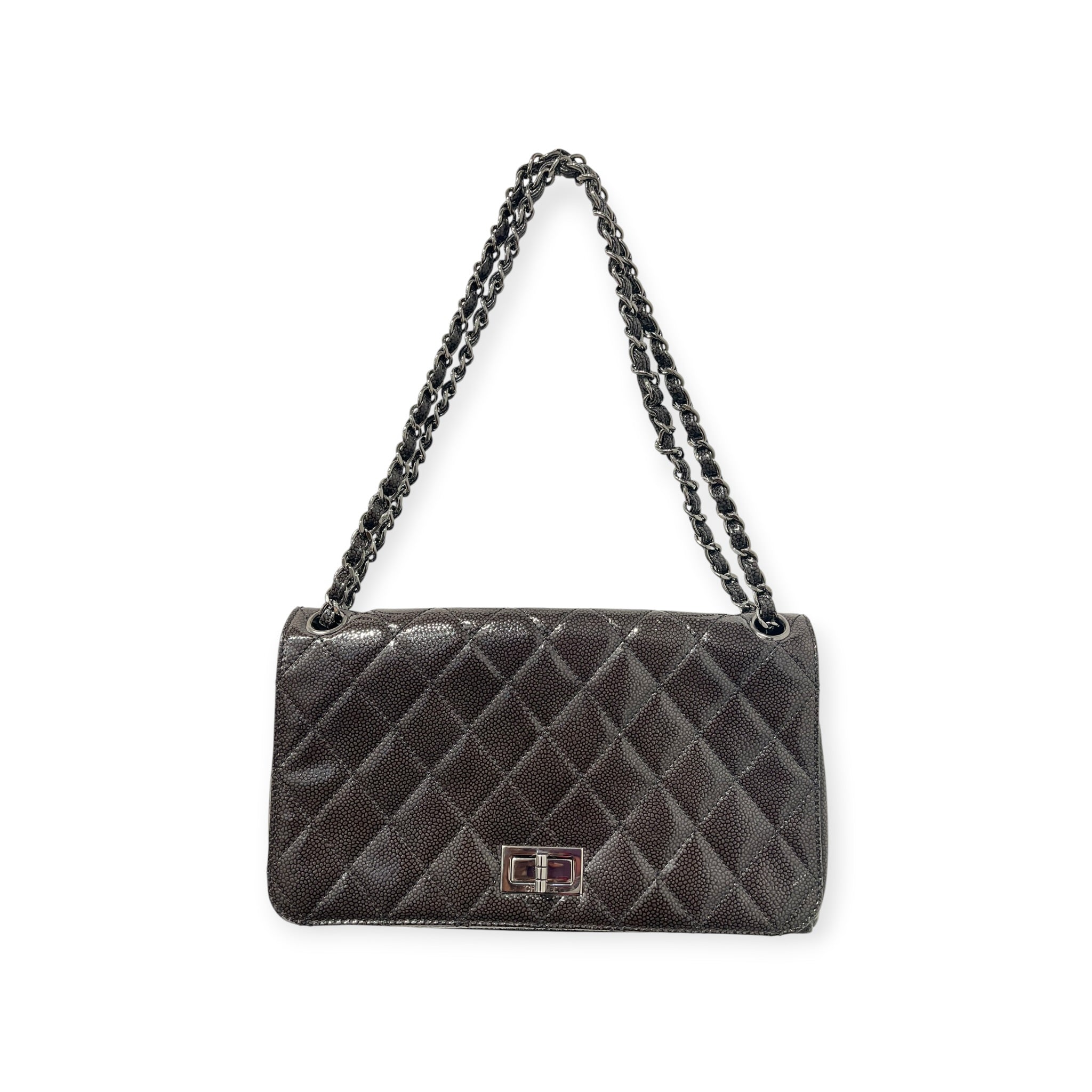CHANEL/Bag/Leather/BLK/CHANEL CAVIAR REISSUE FLAP BAG view 1