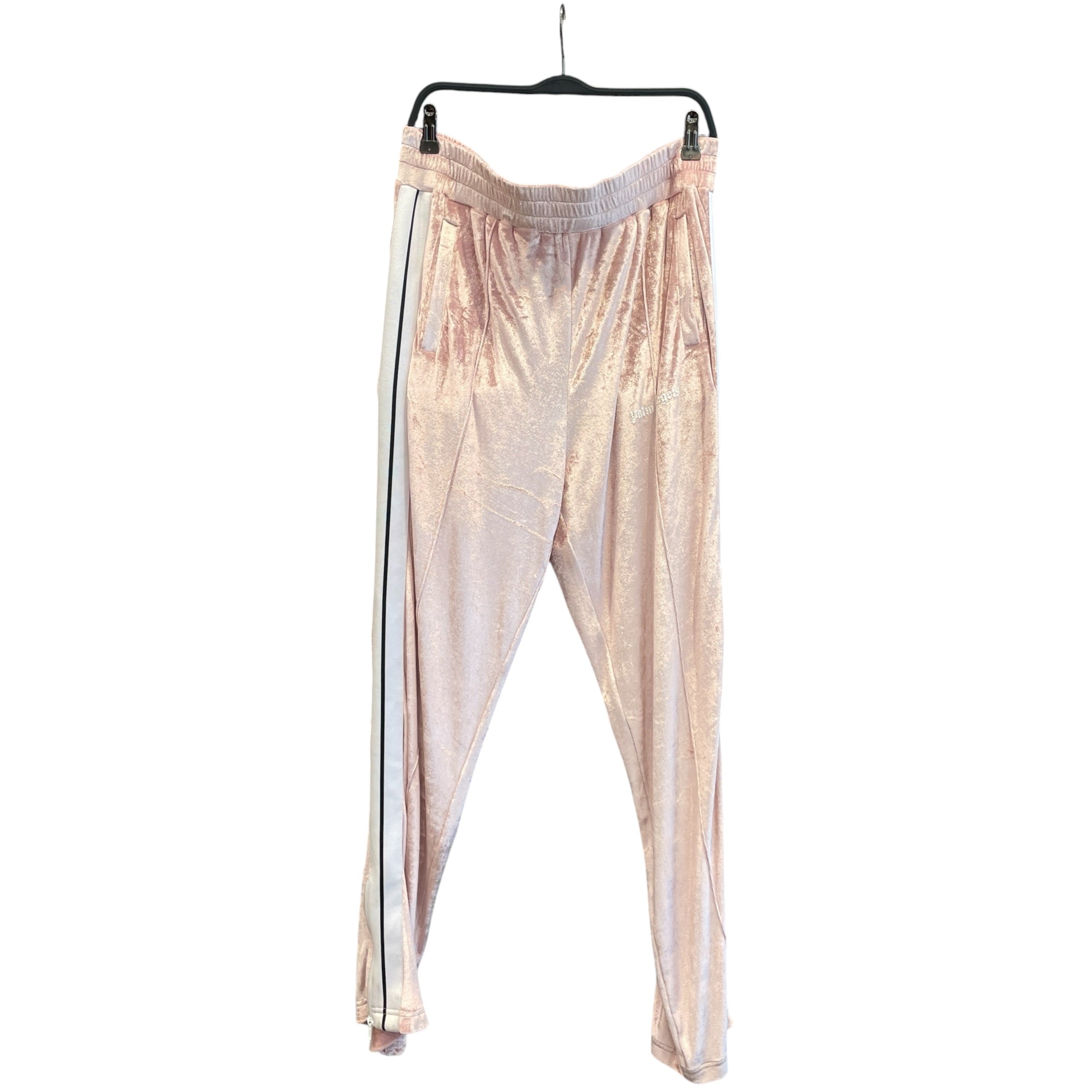 Palm Angels/Pants/XL/Cotton/PNK/velour wht blk stripe side view 1