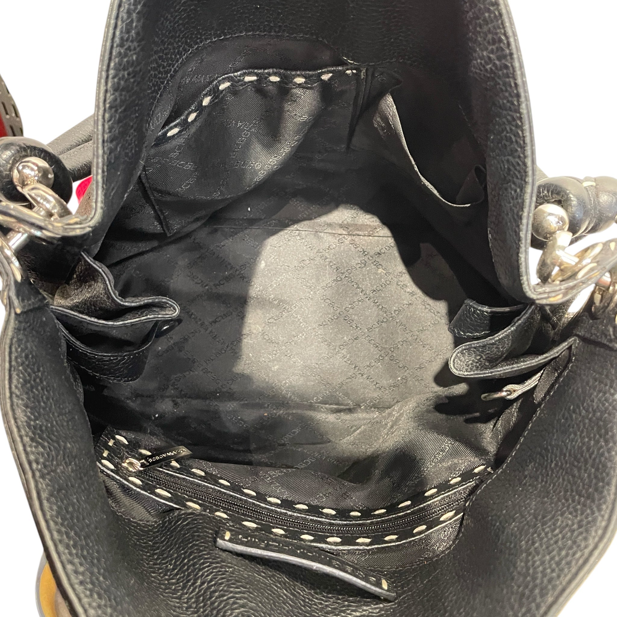 BCBG MAXAZRIA/Hand Bag/Leather/BLK/pebbled hobo view 4