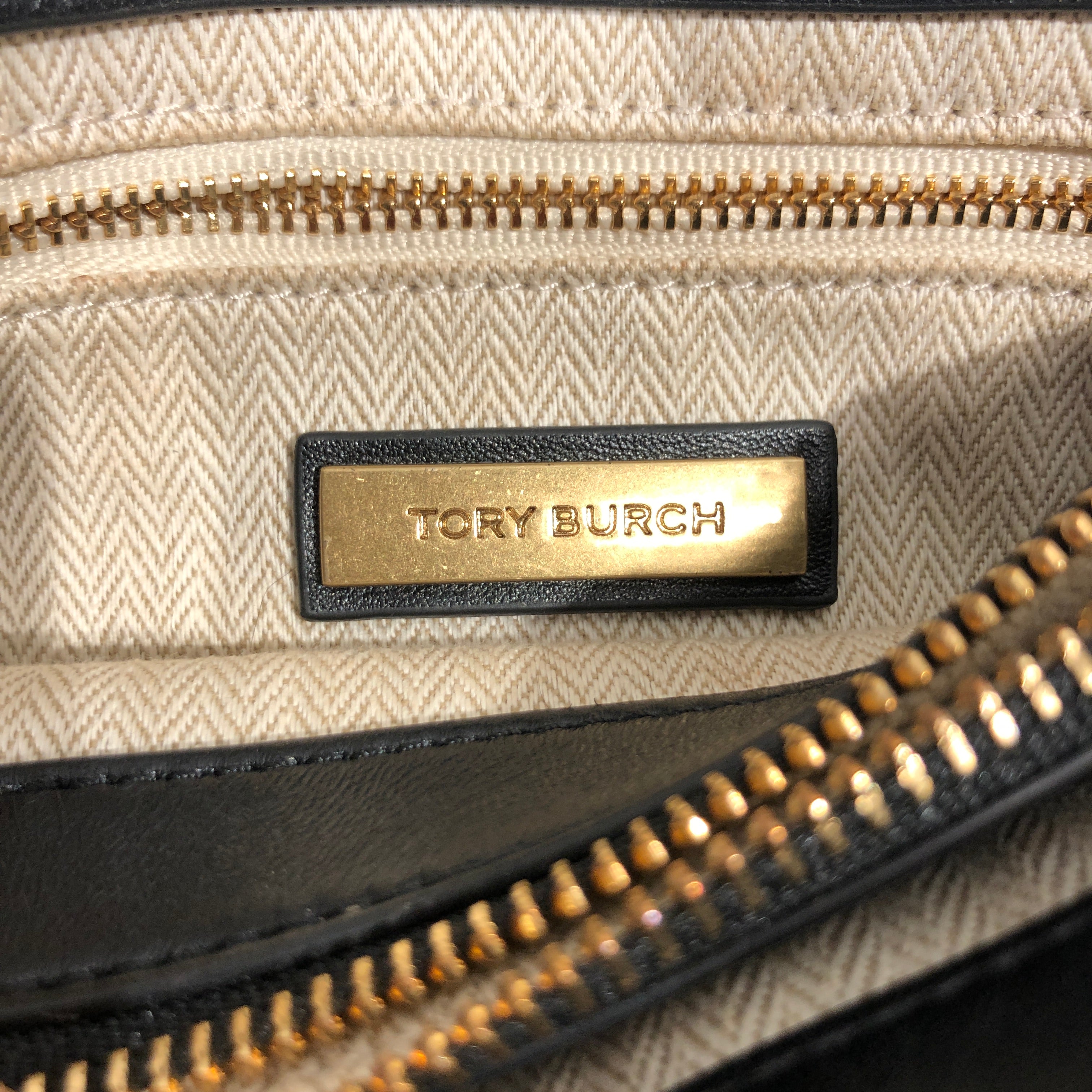 TORY BURCH/Cross Body Bag/Stripe/Leather/BEG/Kira Chevron Shoulder Bag view 4