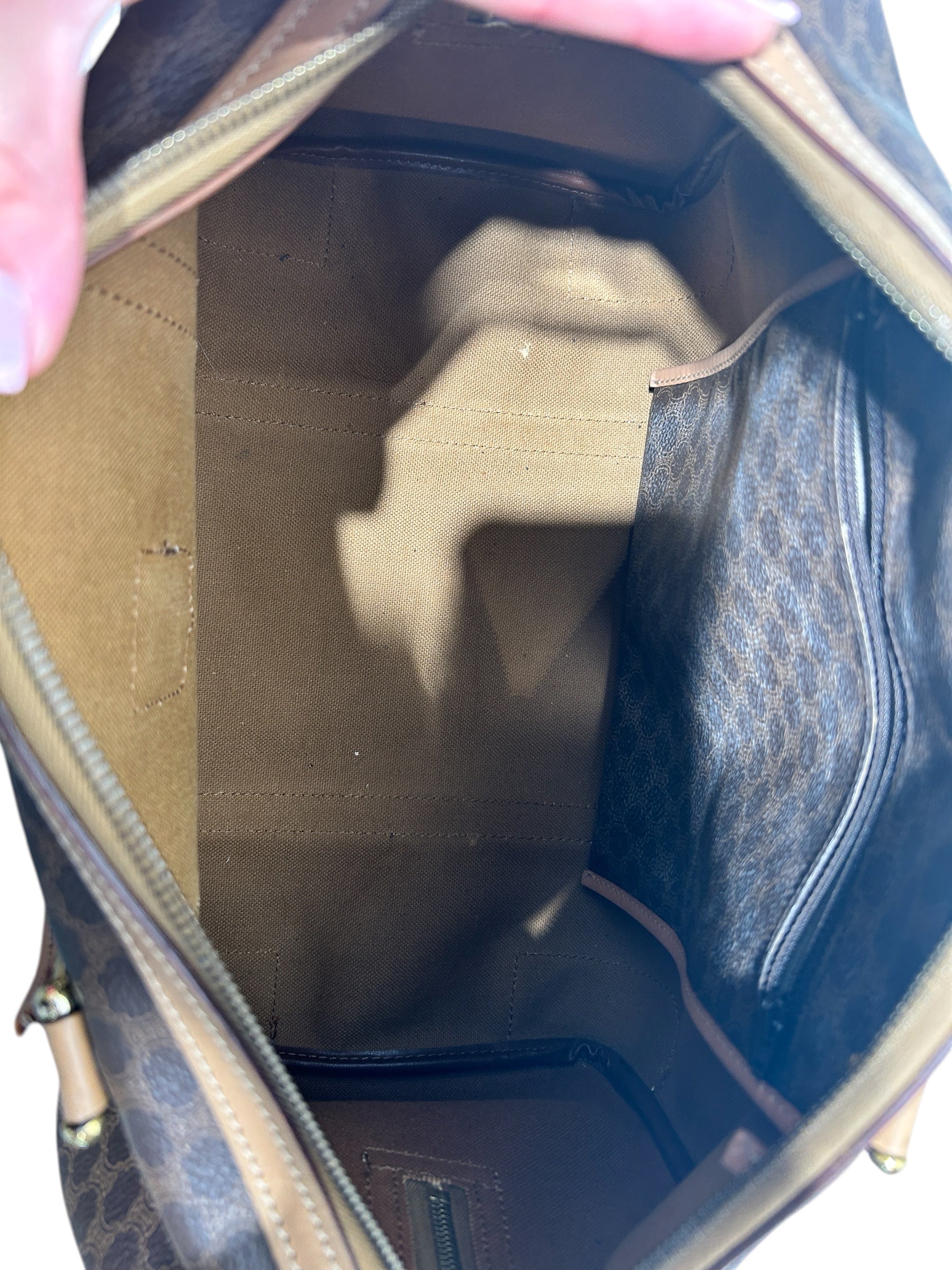 CELINE/Hand Bag/Leather/BRW/macadam boston view 4