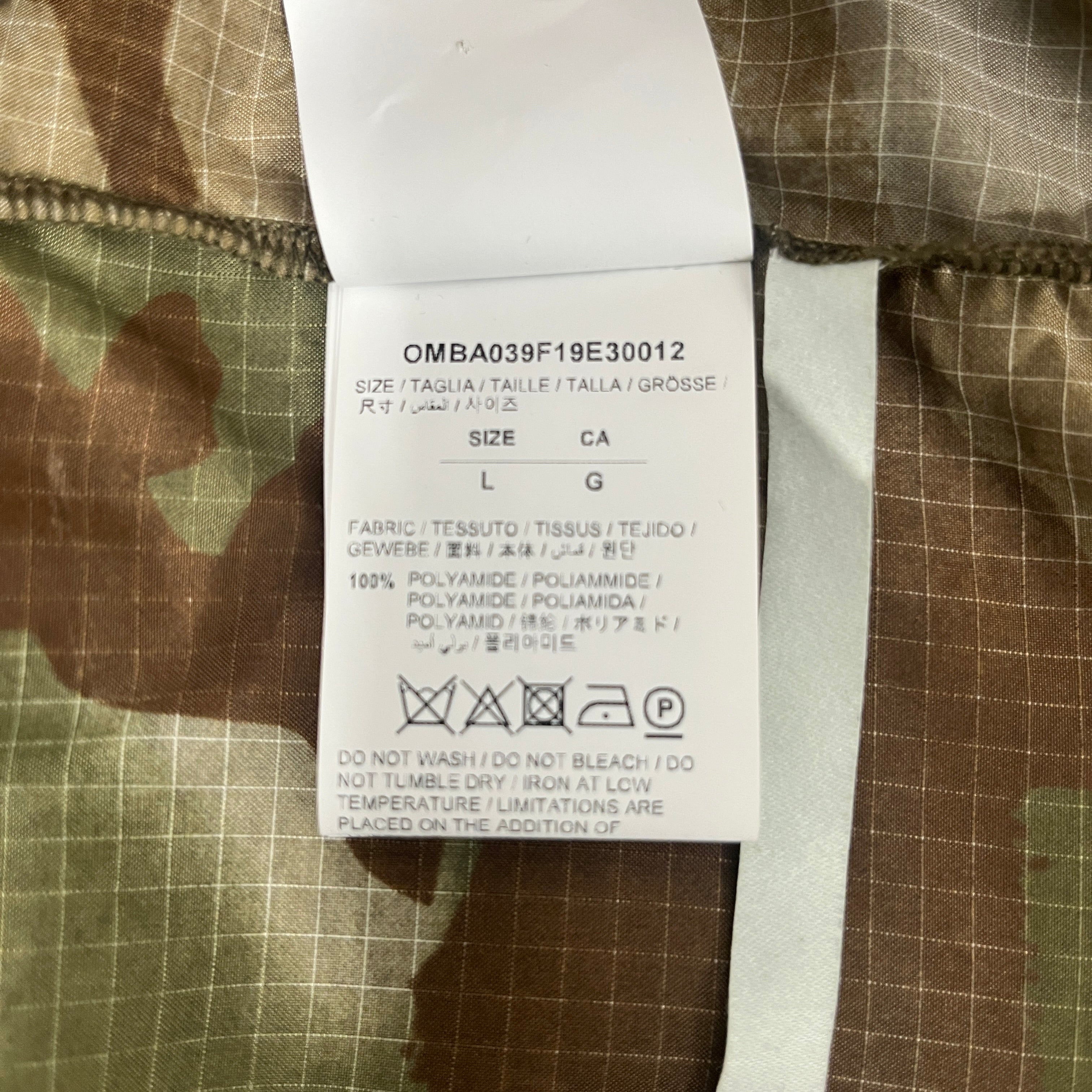 OFF-WHITE/Windbreaker/L/Nylon/GRN/Camouflage/Camo Windbreaker view 5