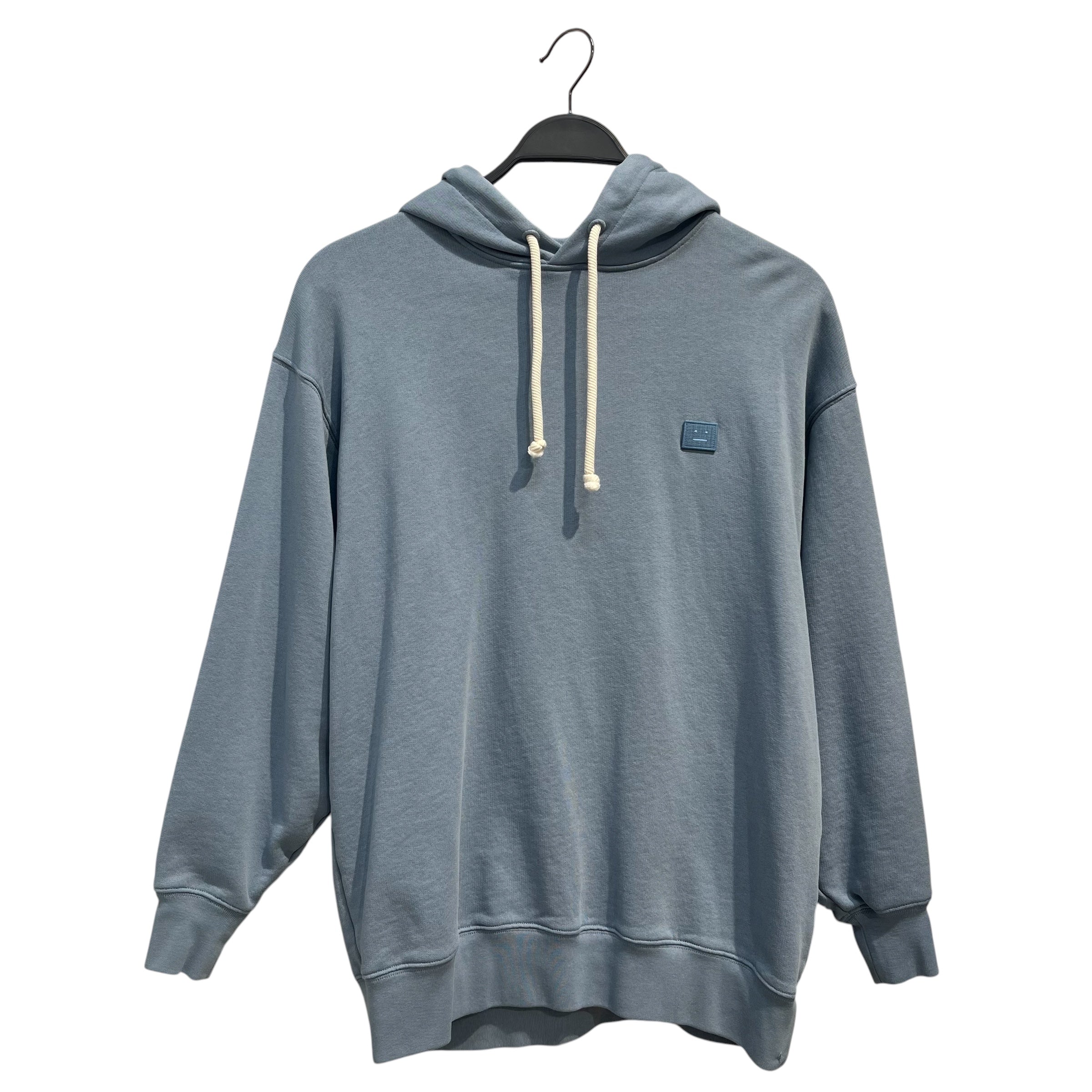 Acne Studios/Hoodie/XXS/Cotton/BLU/MINERAL TONAL FACE LOGO PATCH view 1