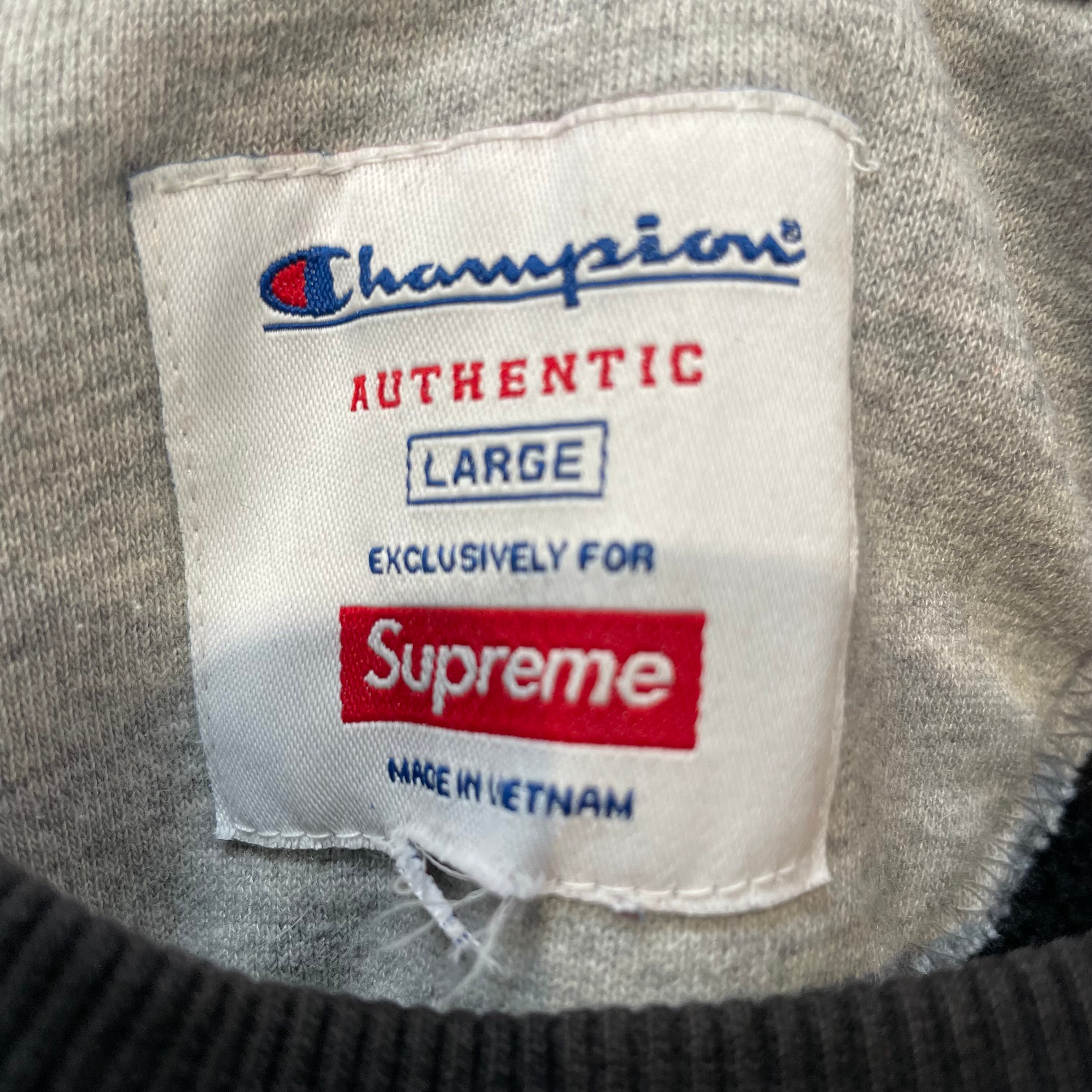 Supreme/Champion/Sweatshirt/L/All Over Print/Cotton/BLK/stars crewneck view 4