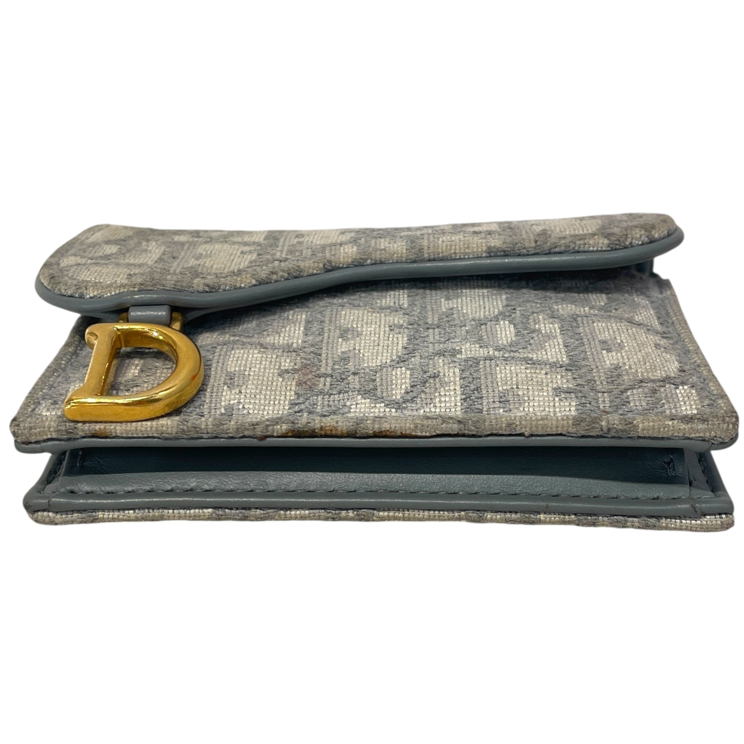 Christian Dior/Bifold Wallet/Monogram/GRY/ view 3