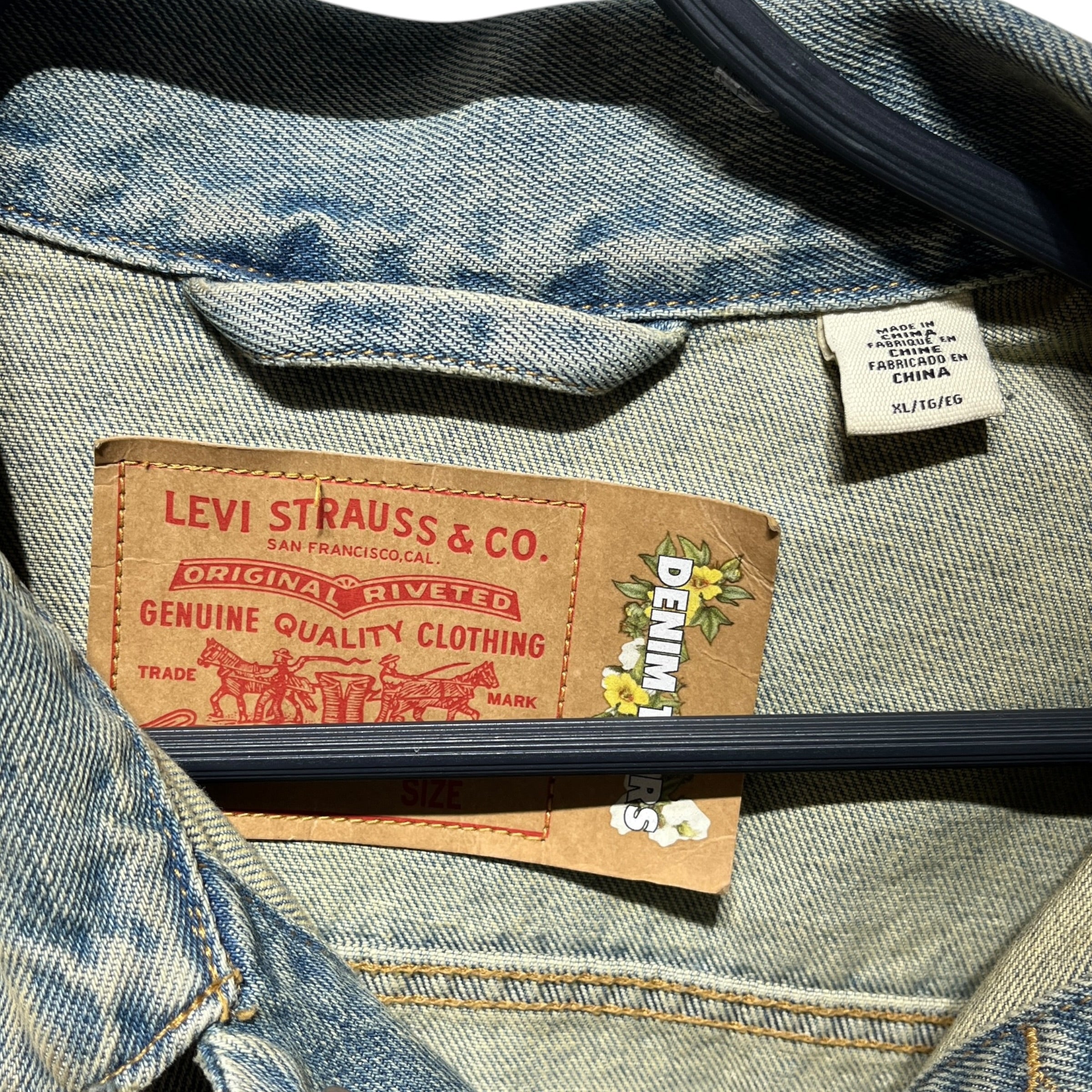 Levi's/DENIM TEARS/Denim Jkt/XL/Denim/IDG/type2nd denim jacket view 3