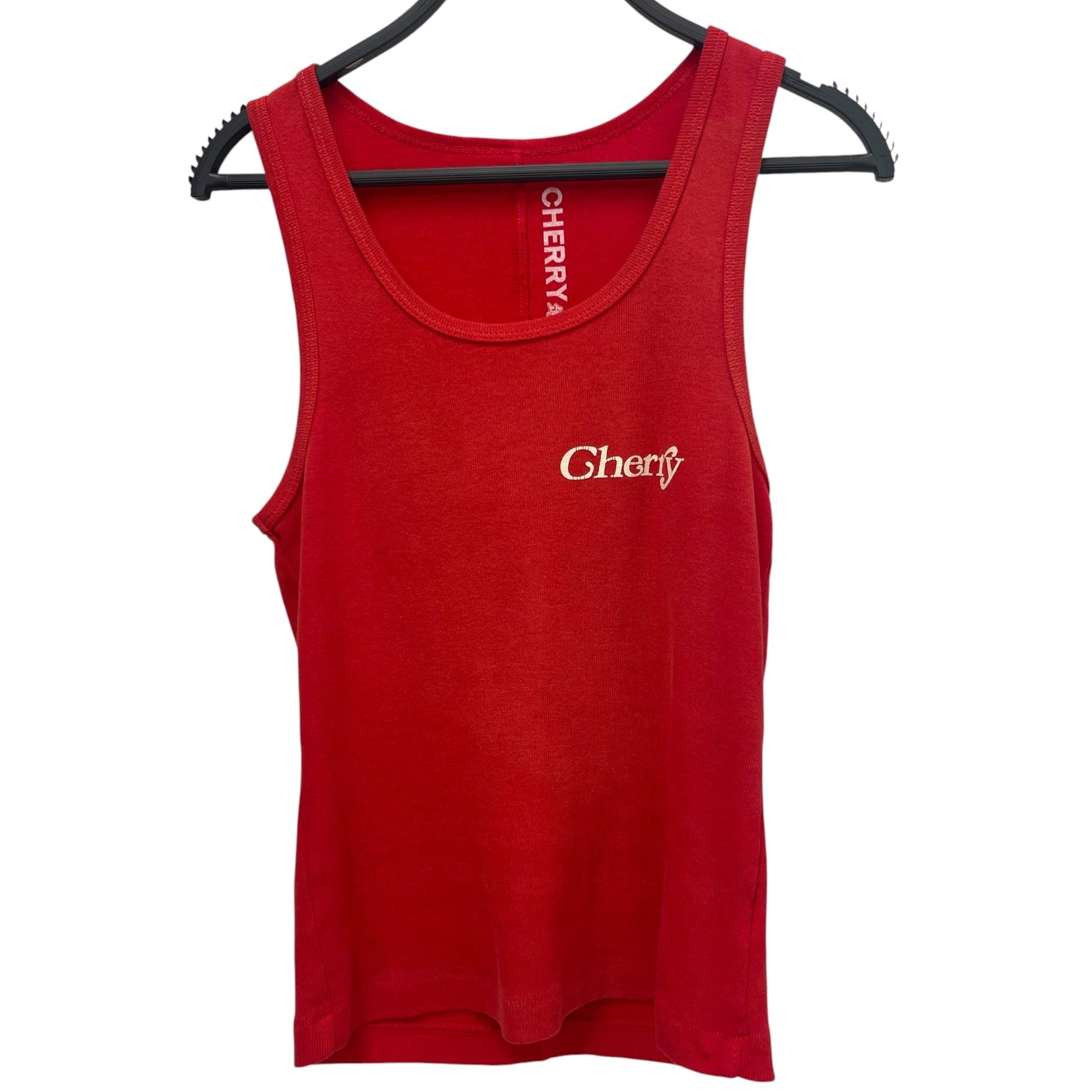 CHERRY/Camisole/M/Cotton/RED/LEFT CHEST PRINT TANK view 1