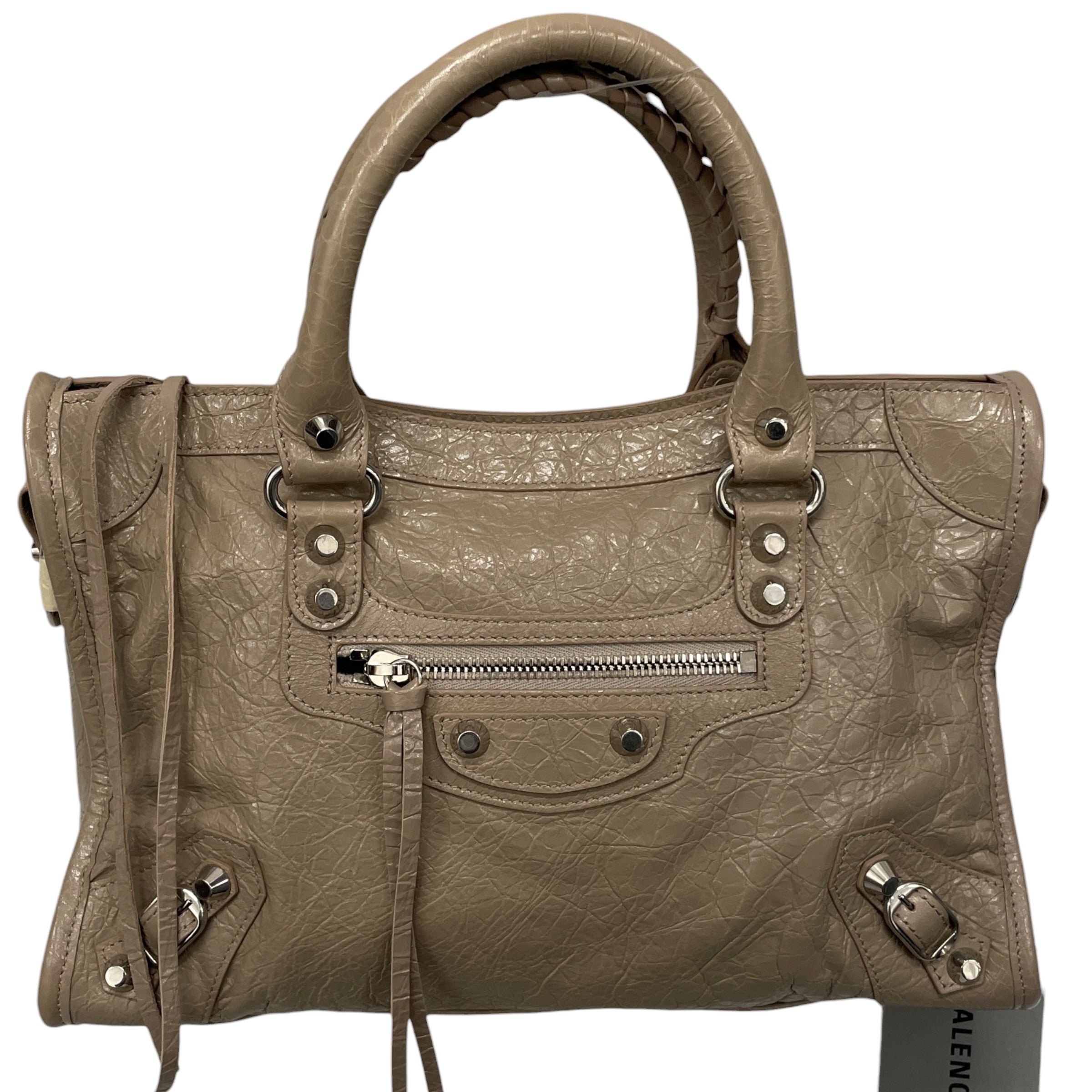 BALENCIAGA/Hand Bag/Leather/BEG/LE CITY SMALL/BRAND NEW view 1