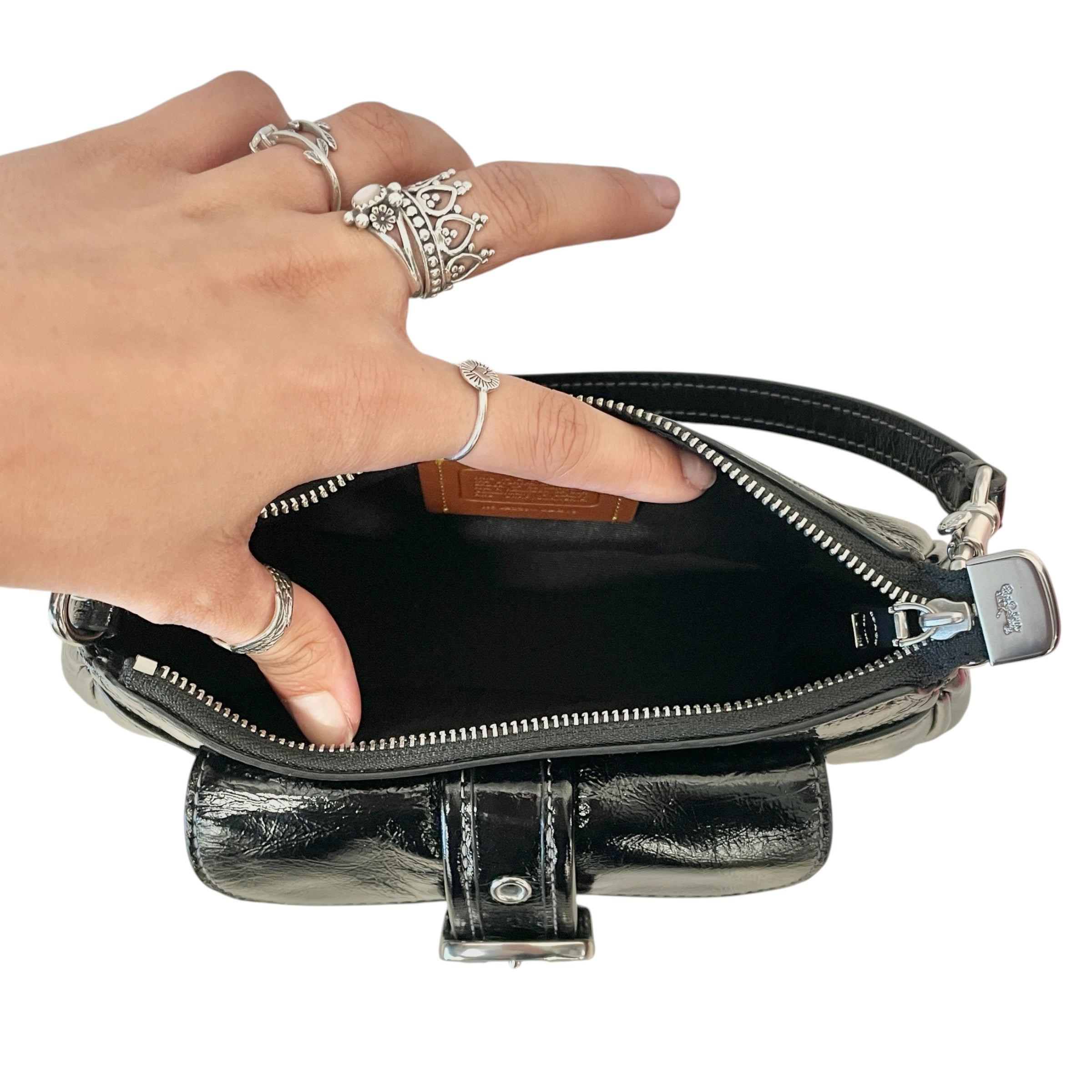 COACH/Hand Bag/BLK/ASHTON MINI BAG/BUCKLE/SLV view 5