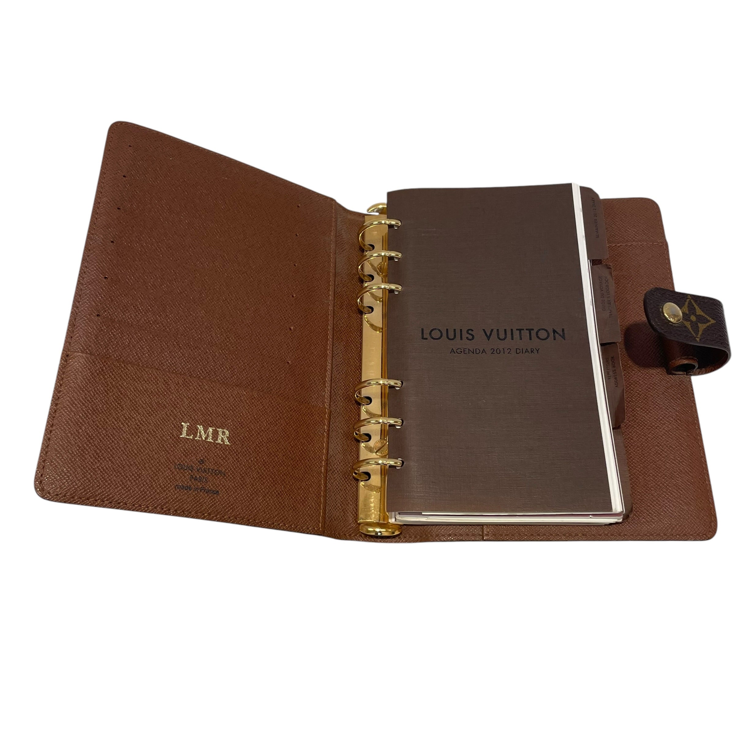LOUIS VUITTON/Planner Cover/Monogram/BRW/L's/2012 CALENDER/DIARY view 5