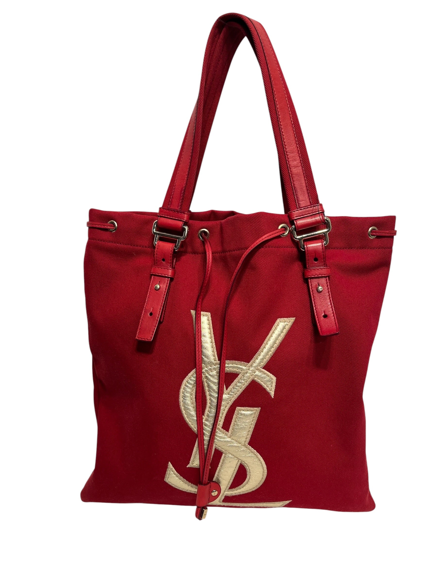 YVES SAINT LAURENT/Tote Bag/RED/Kahala view 1