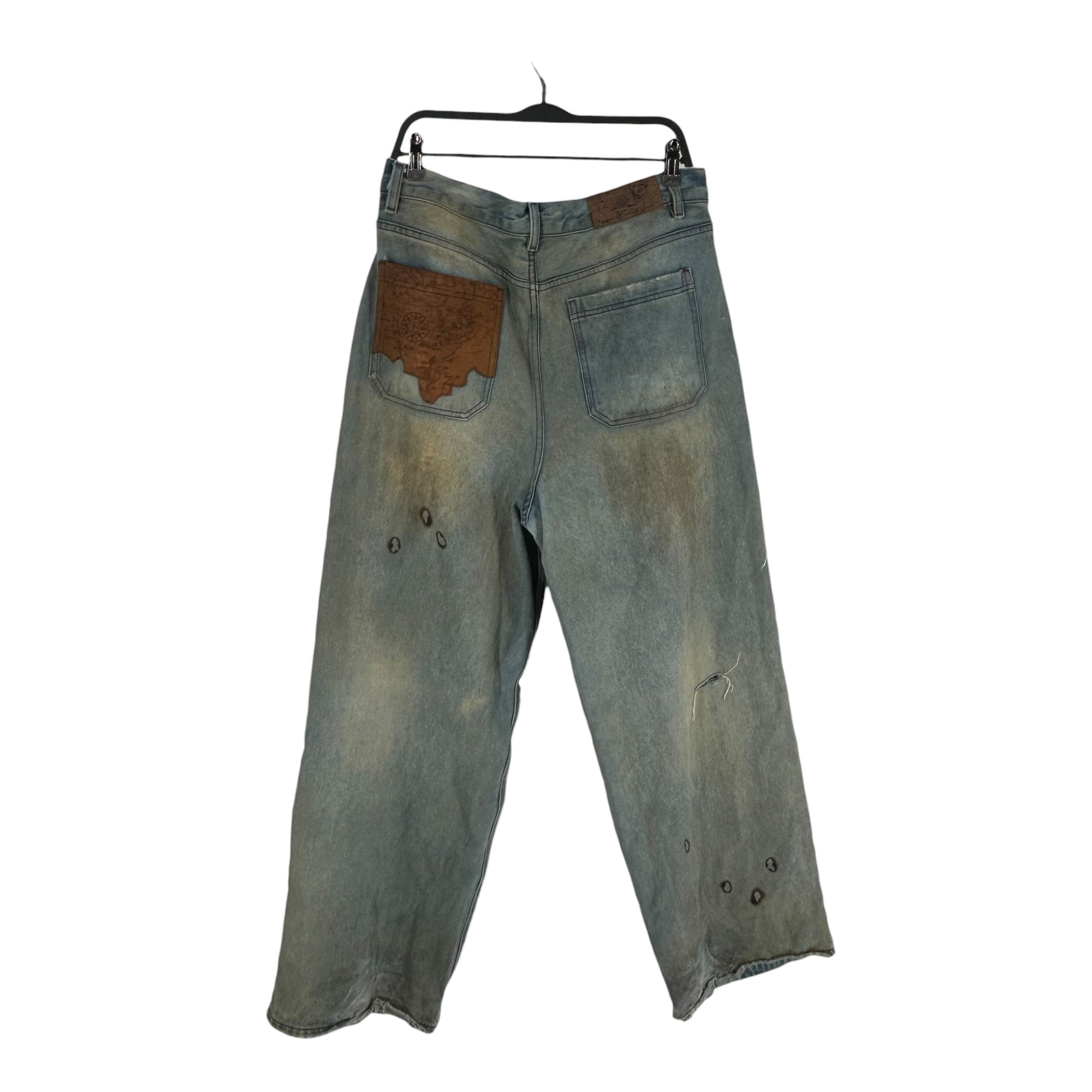 Birth Of Royal Child/Skinny Pants/XL/Denim/BLU/DISTRESSED/FADED view 2