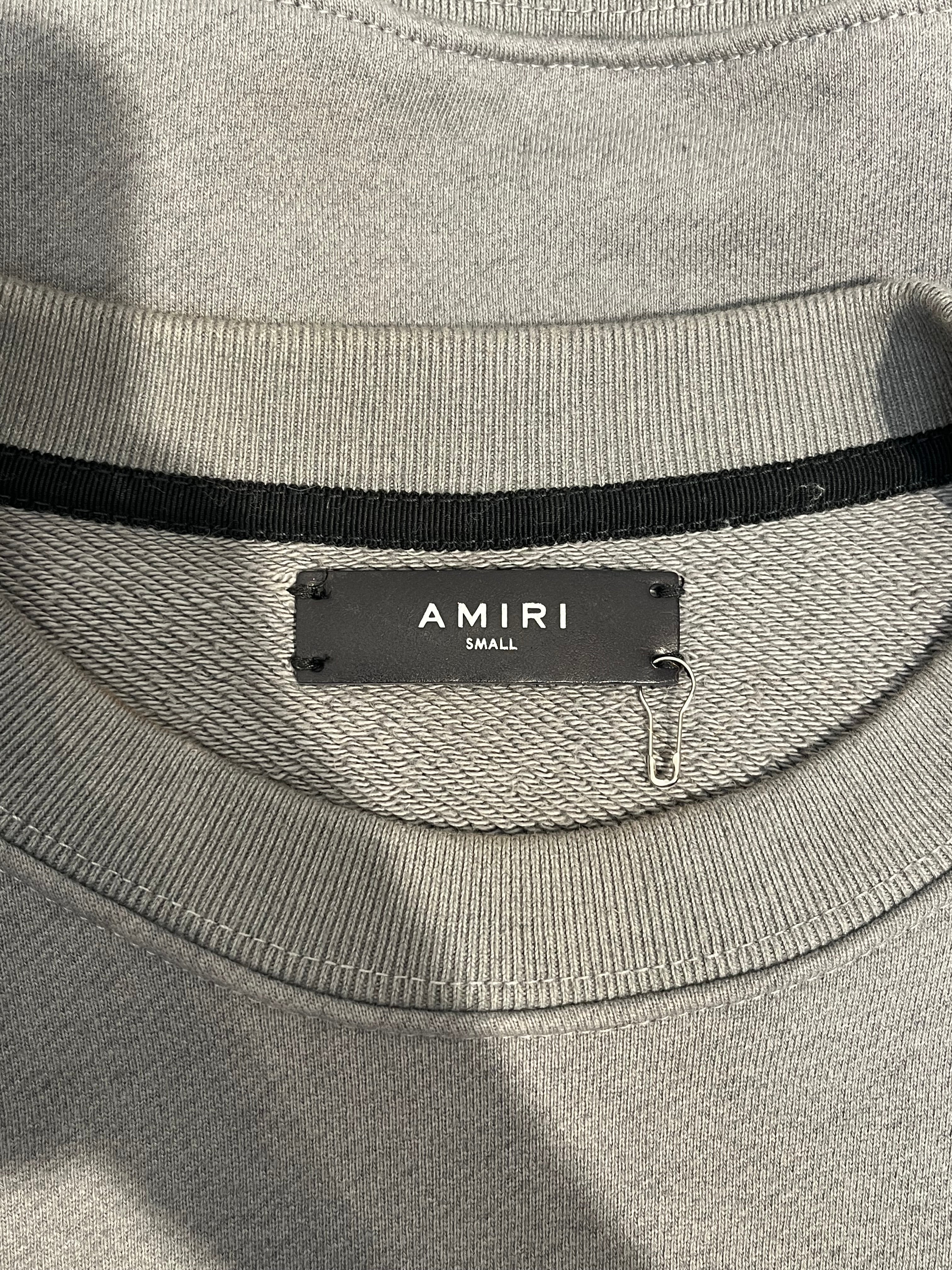 AMIRI/Sweatshirt/S/Cotton/GRY/BONES SLEEVE LOGO ON FRONT view 6