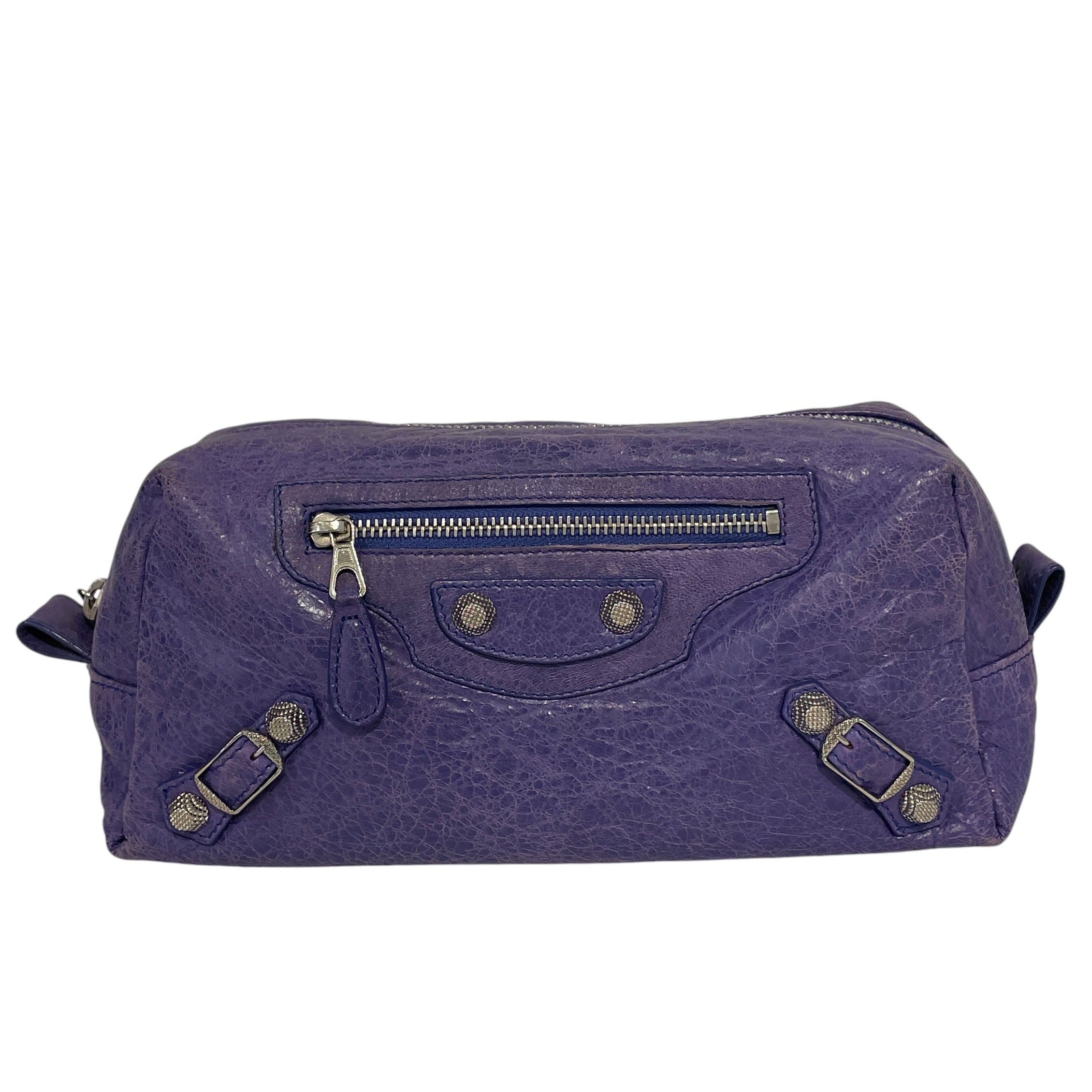 BALENCIAGA/Clutch Bag/Leather/PPL/CITY TOILET BAG view 1
