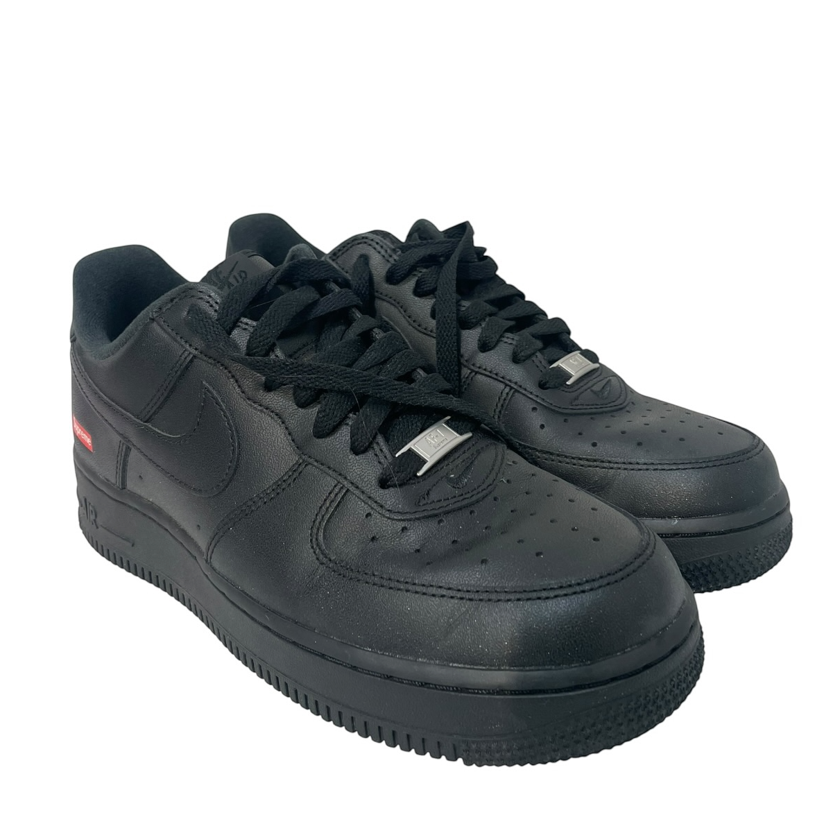 NIKE/AIR FORCE 1 LOW/Low-Sneakers/US 8/Leather/BLK/CU9225-001 view 1