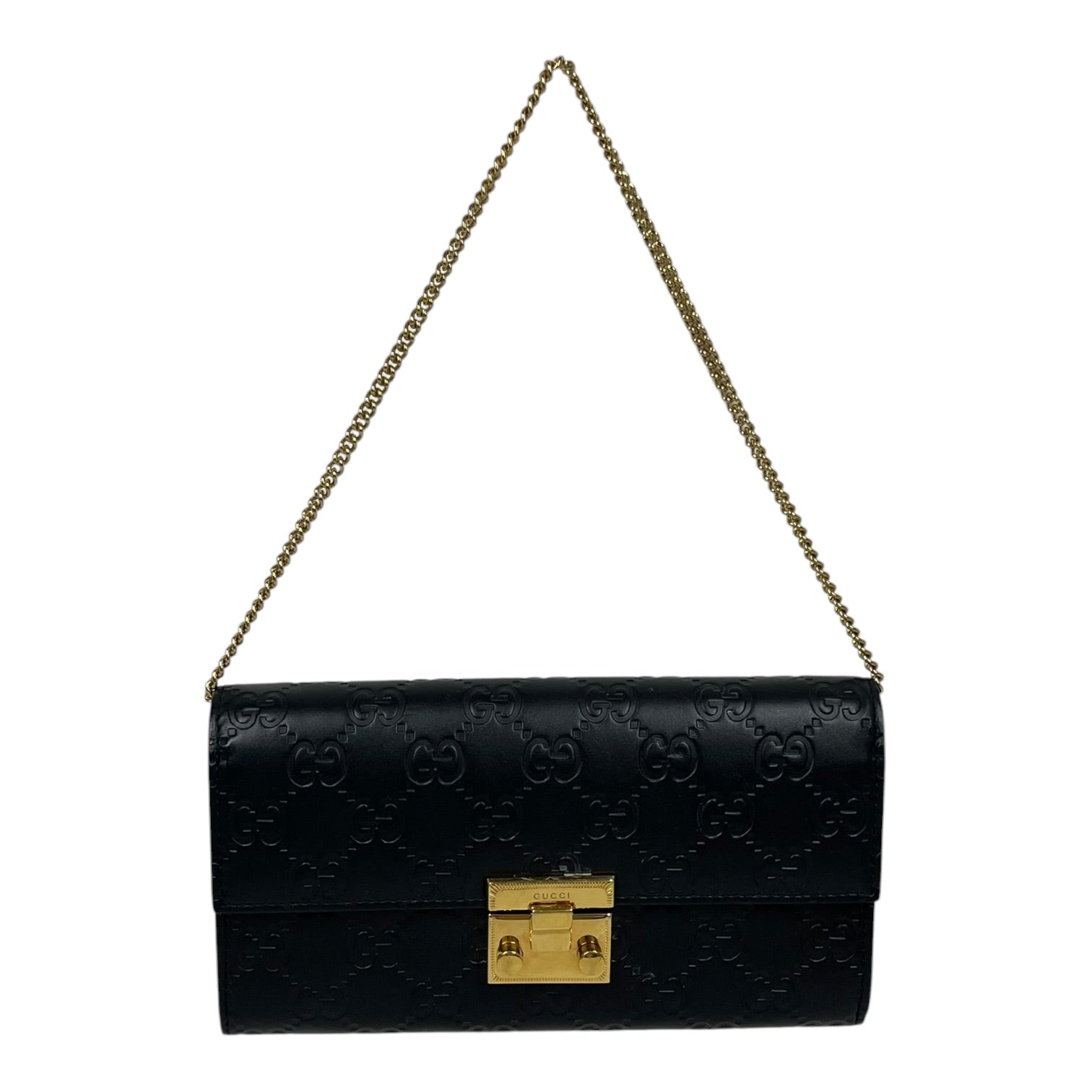 GUCCI/Wallet Chain/Leather/BLK/L's/453506 493075 view 1