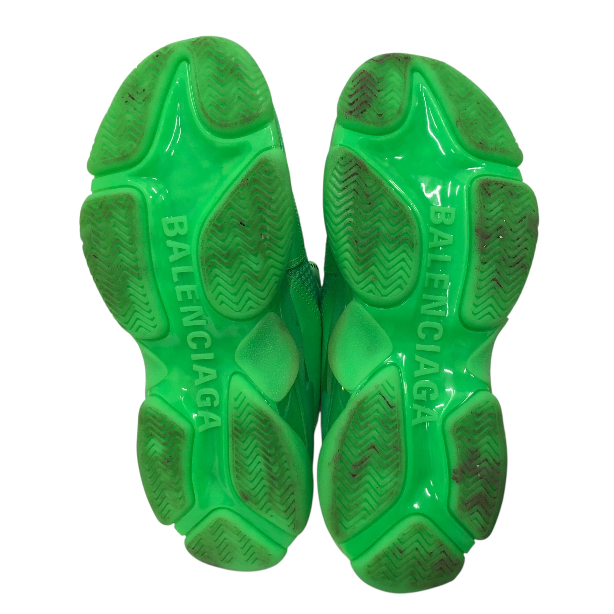 BALENCIAGA/Low-Sneakers/EU 42/Cotton/GRN/triple s bright green view 5