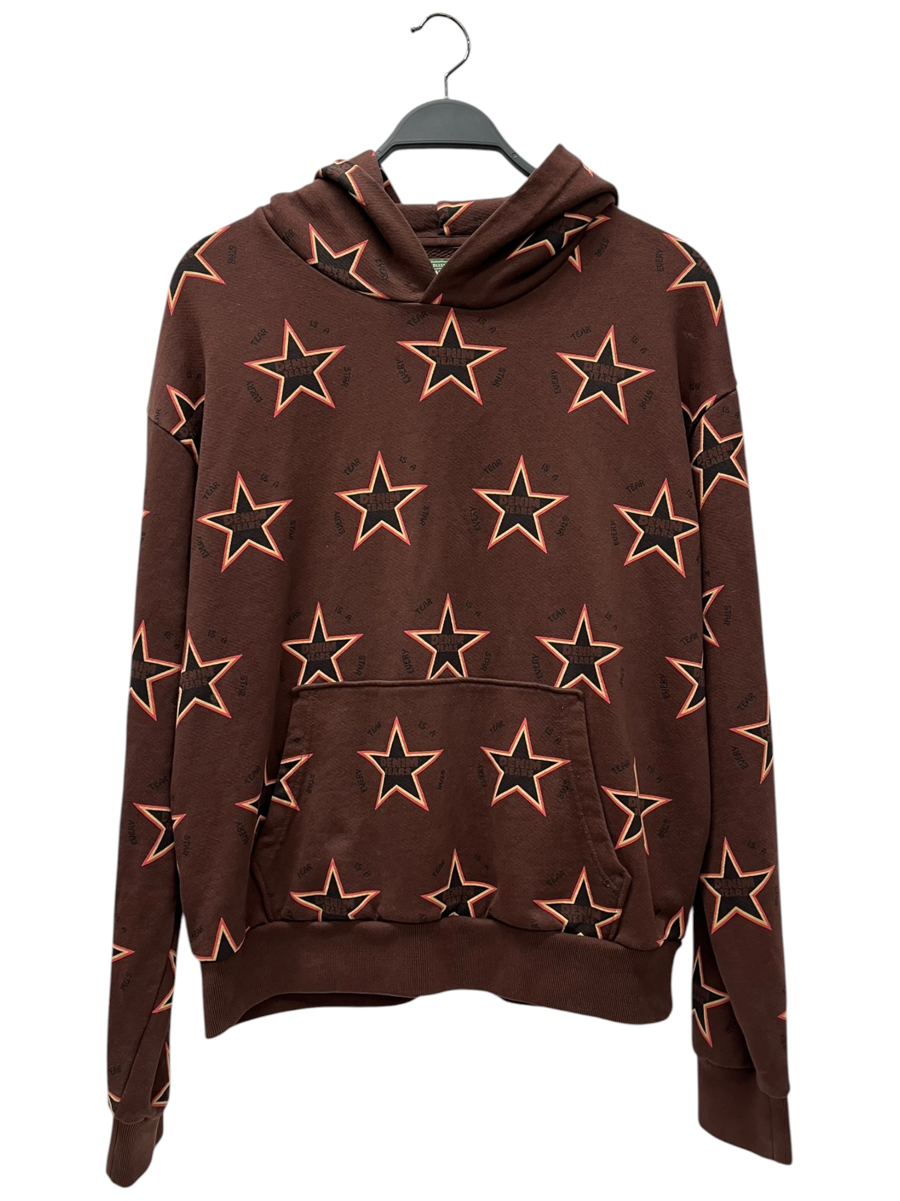 DENIM TEARS/Hoodie/XL/All Over Print/Cotton/BRW/every tear is a star ( stars ) view 1