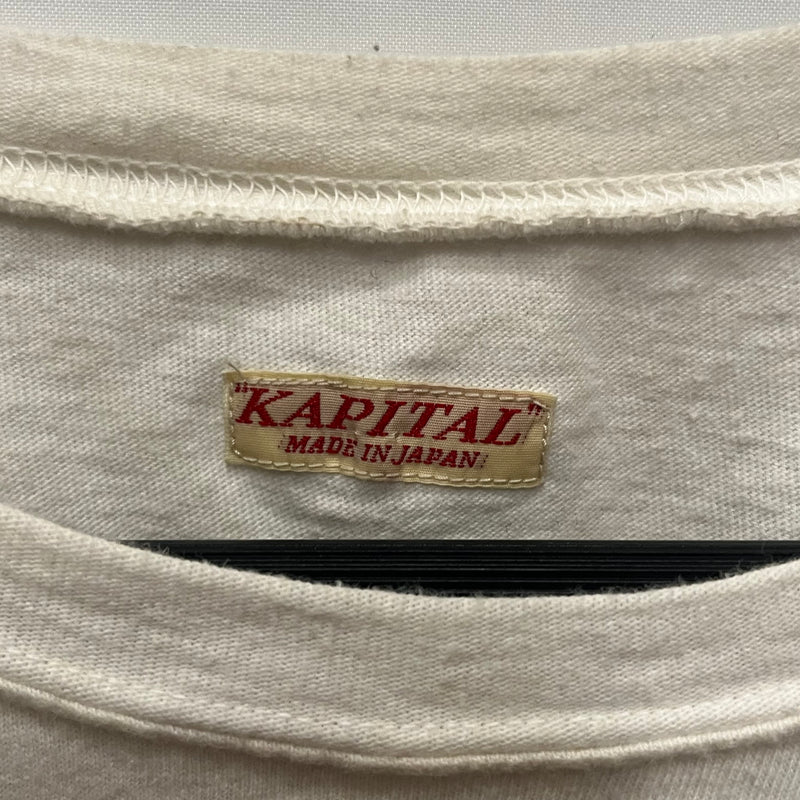 KAPITAL/T-Shirt/M/Cotton/WHT/Graphic/