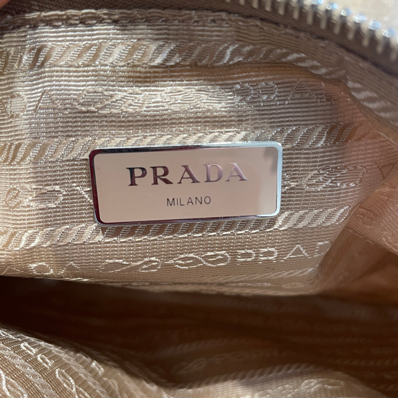 PRADA/Cross Body Bag/Nylon/BEG/NYLON RE-EDITION SHOULDER BAG