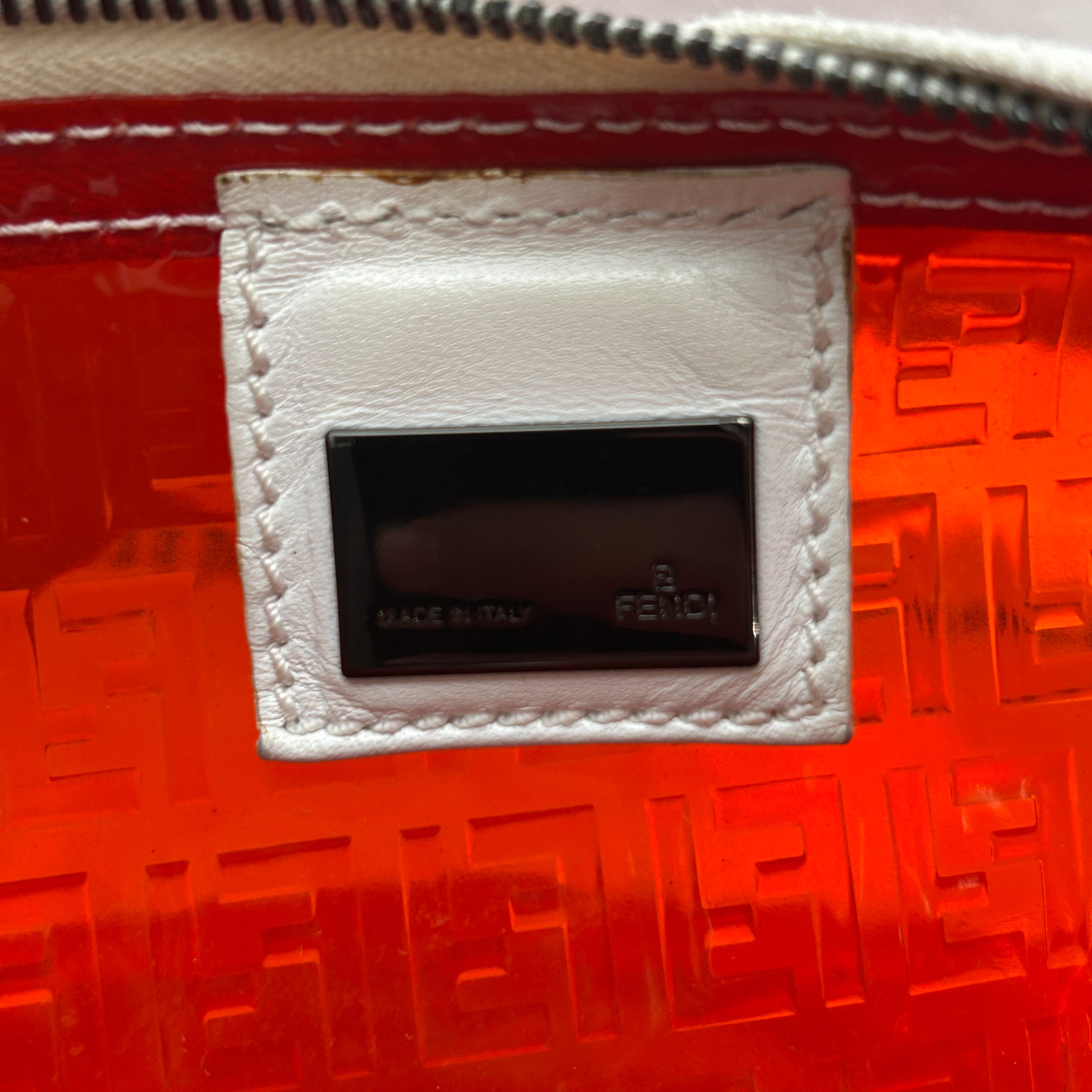 FENDI/Tote Bag/Monogram/RED/CLEAR RED BEACH TOTE BAG view 4