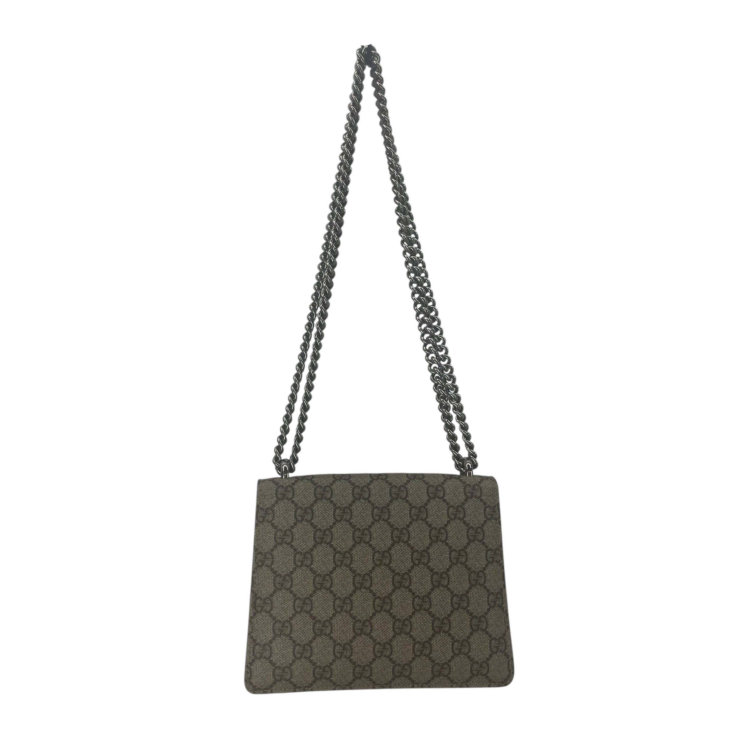GUCCI/Cross Body Bag/Monogram/Cotton/KHK/DIONYSUS BAG/SNAKE CLIP view 2