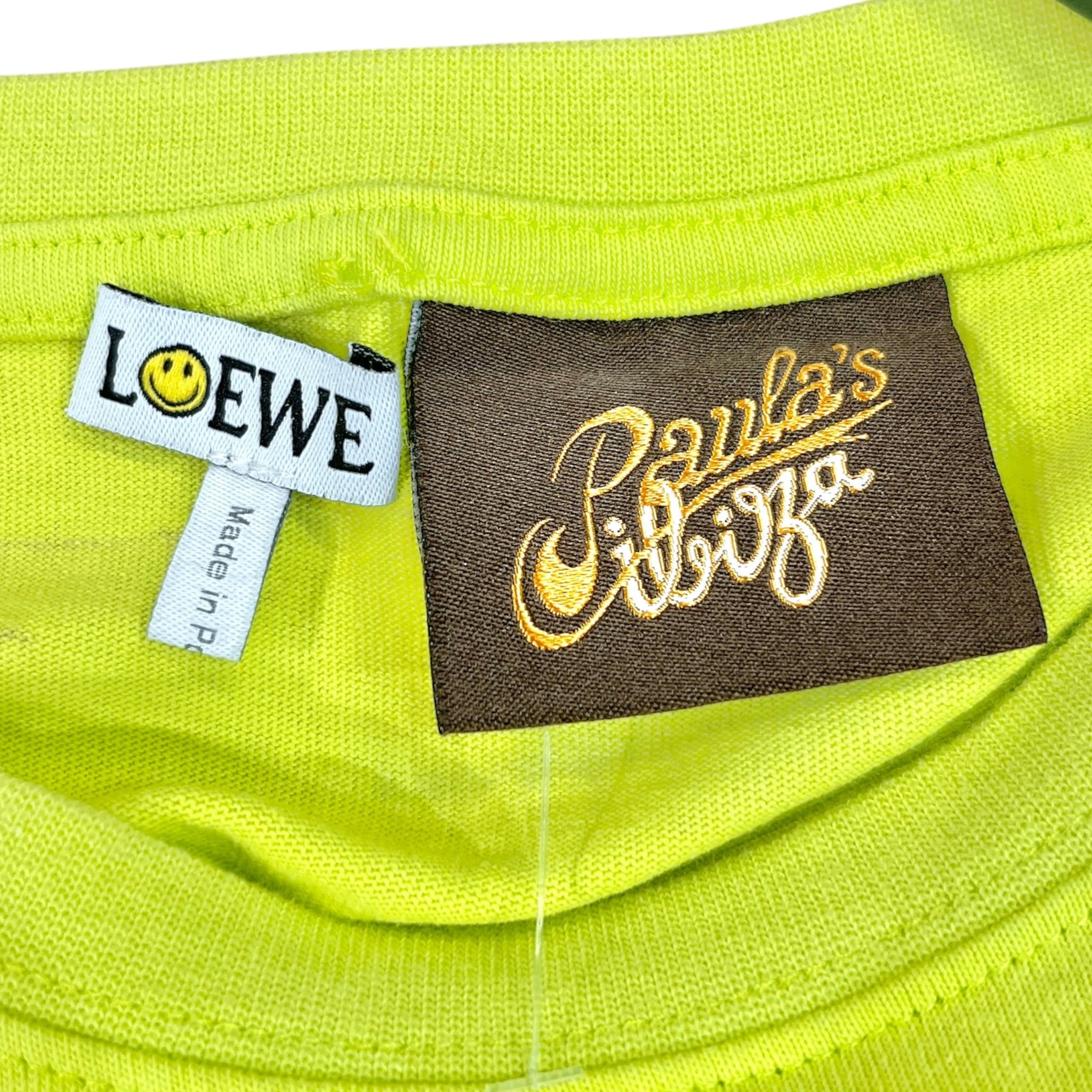 LOEWE/SMILEY FACE/T-Shirt/XL/Cotton/GRN/Graphic/blk smiley face view 3