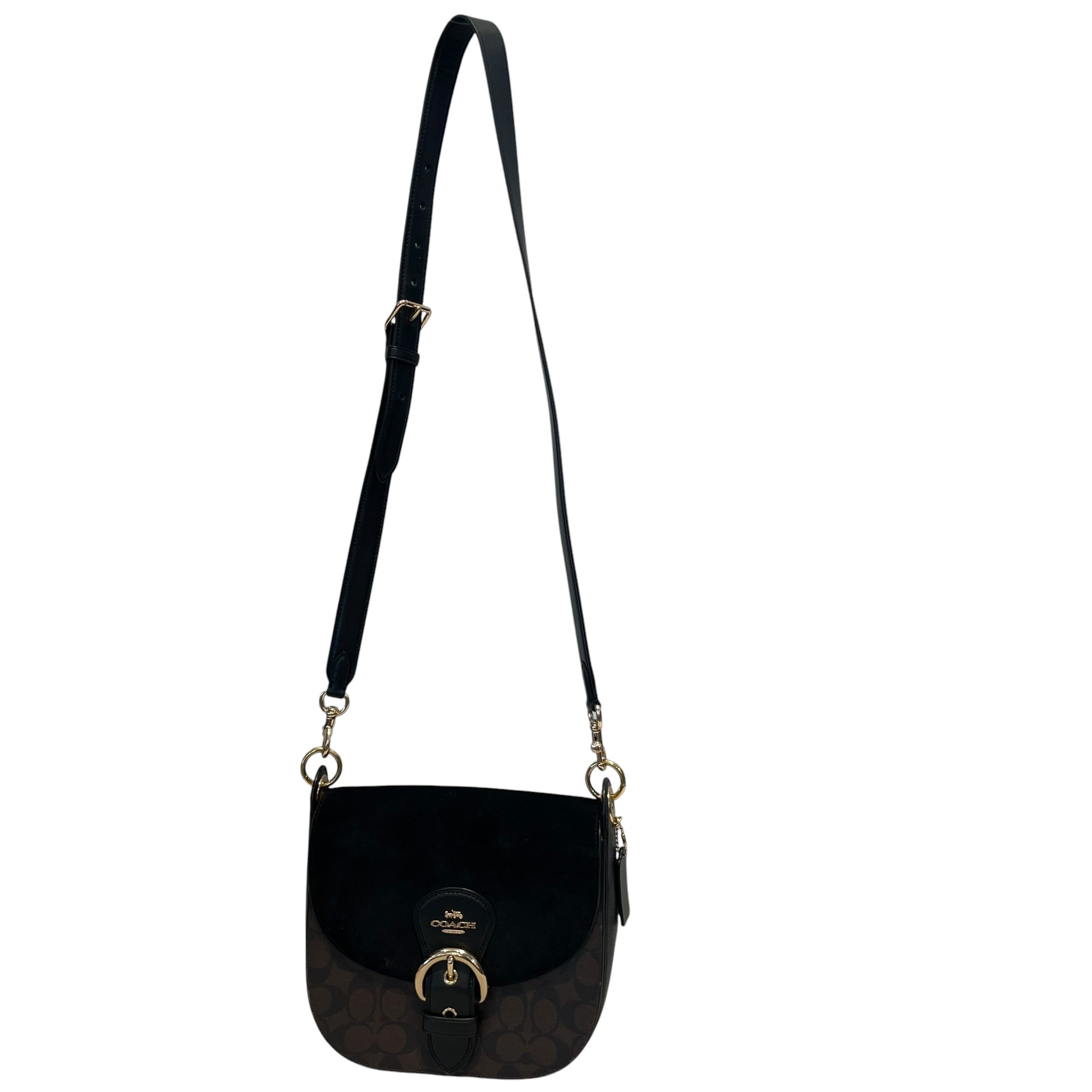 COACH/Cross Body Bag/Monogram/Leather/BLK/Kleo bag 23 view 1