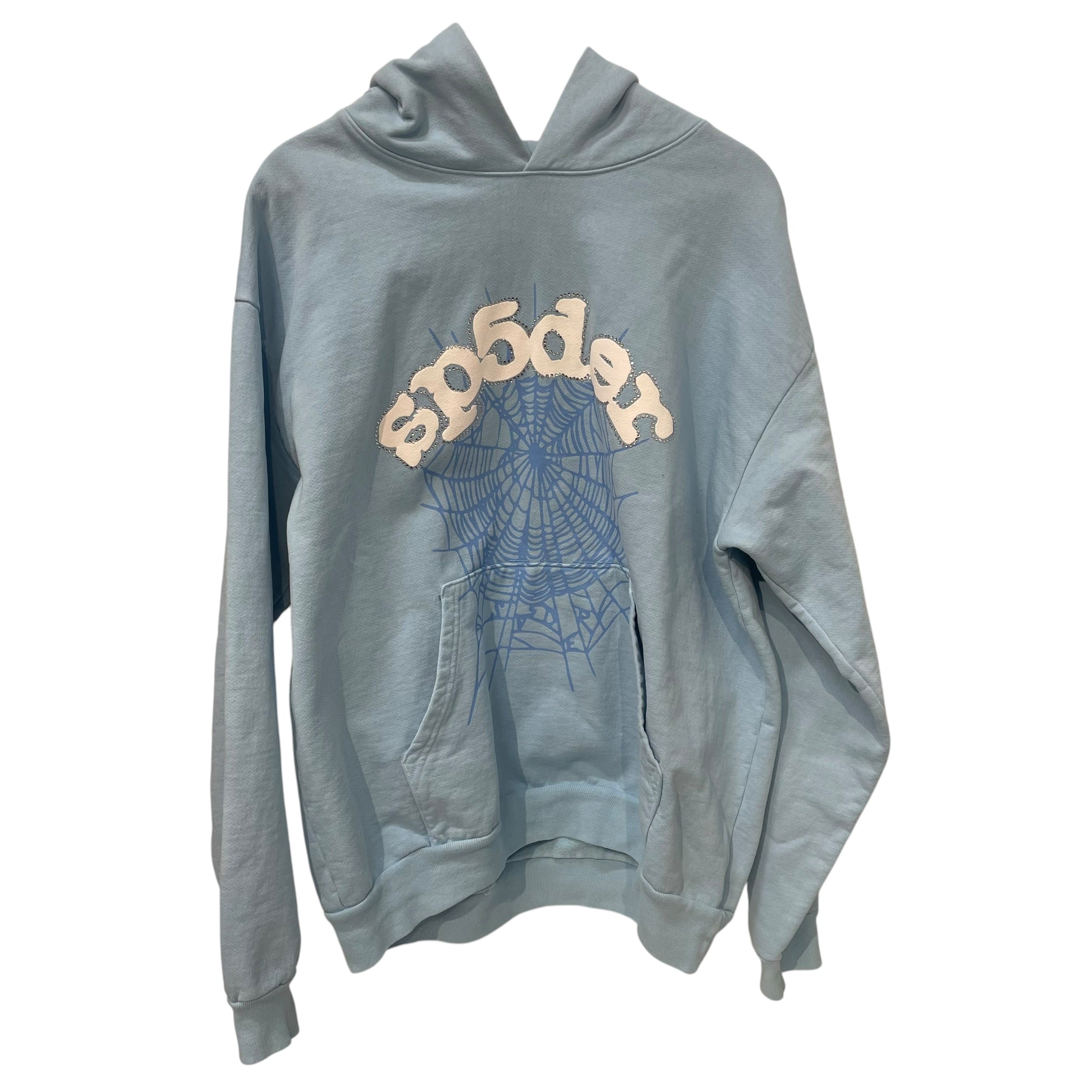 Sp5der/Hoodie/XL/Graphic/Cotton/BLU/BLUE SKY WEB view 1