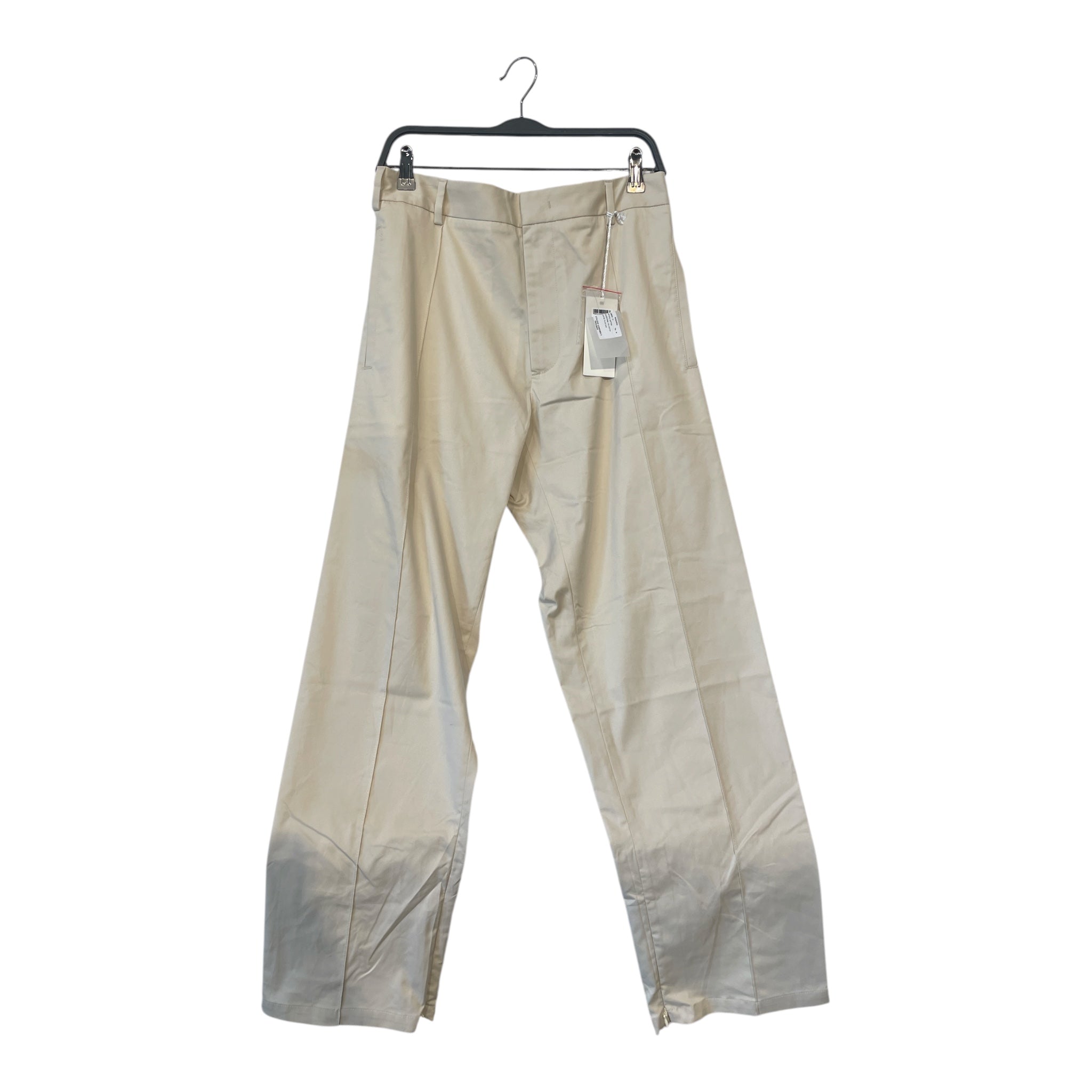 424(FourTwoFour)/Straight Pants/M/Cotton/CRM/PLEATED view 1