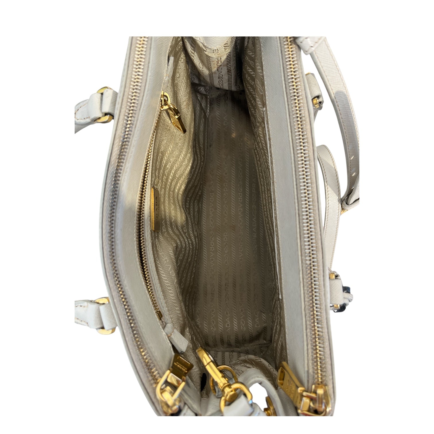 PRADA/Hand Bag/Leather/CRM/galleria view 6