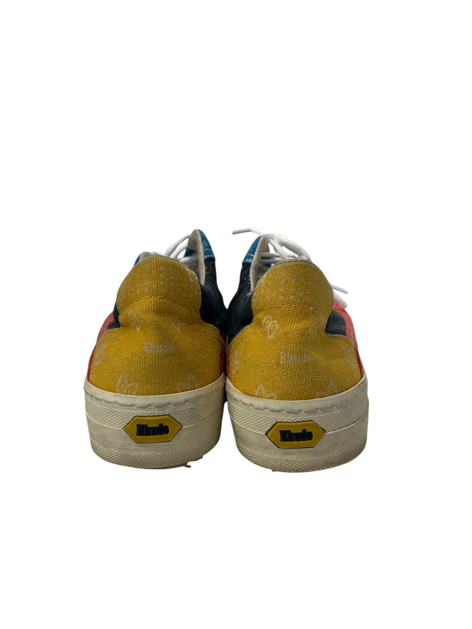 RHUDE/Shoes/US 10/Paisley/Cotton/MLT/RED/GRN/BLU/BLK/YLW/WHT view 4