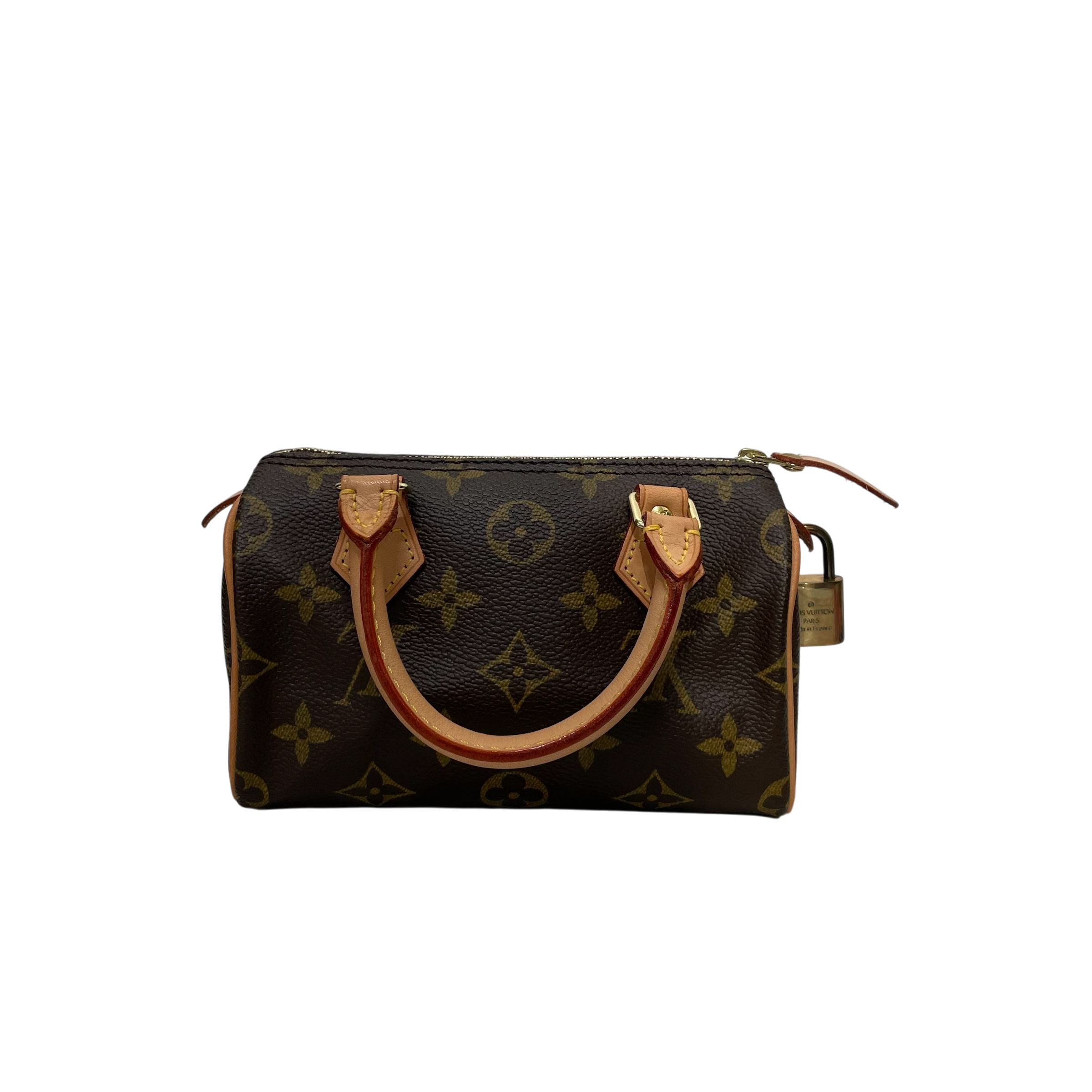 LOUIS VUITTON/Bag/Monogram/Leather/BRW/NANO SPEEDY view 1