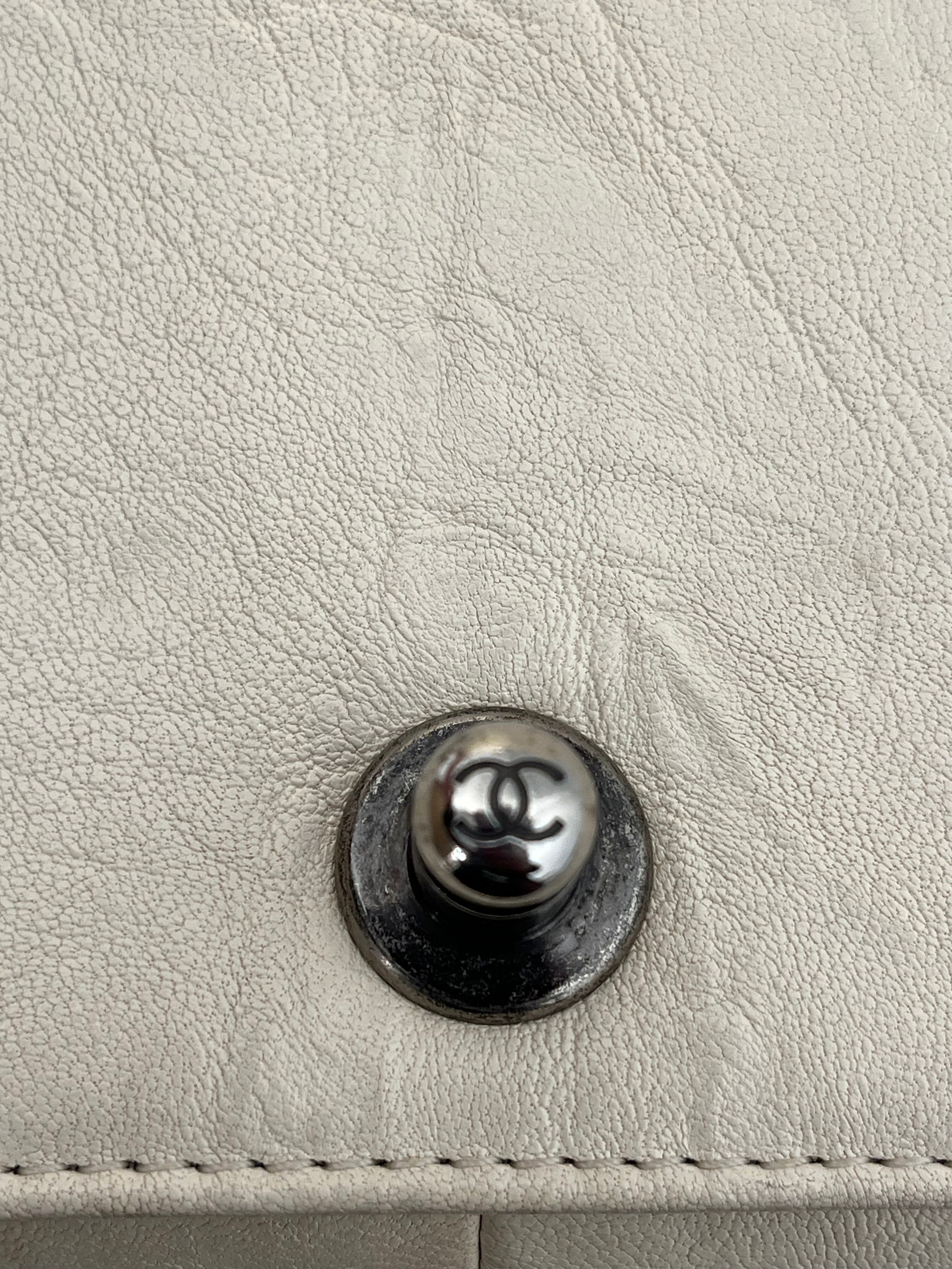 CHANEL/Bag/Leather/WHT/MEDIUM STUDDED BAG view 9