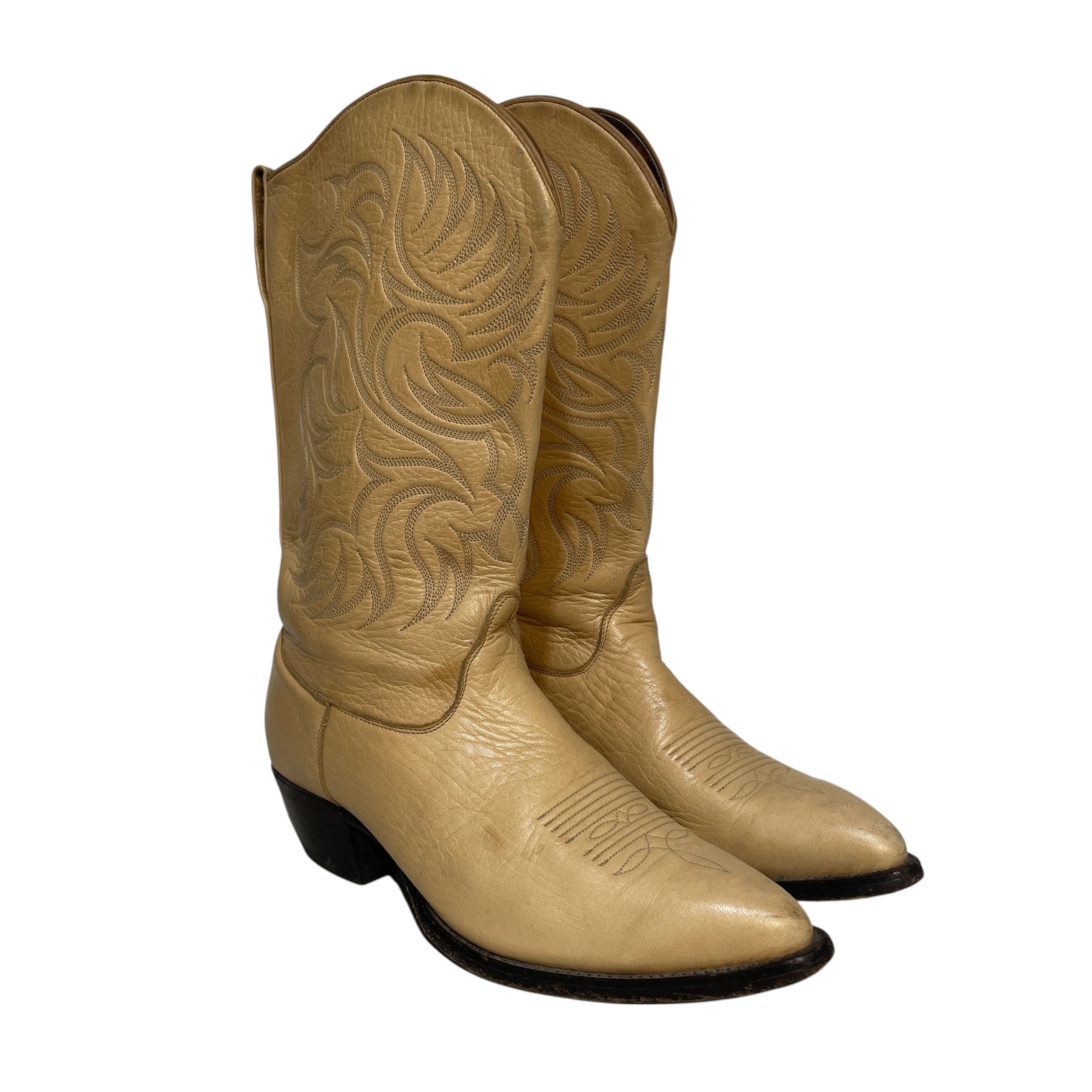 TONY LAMA/Cowboy Boots/US 8/Leather/CRM/ view 1