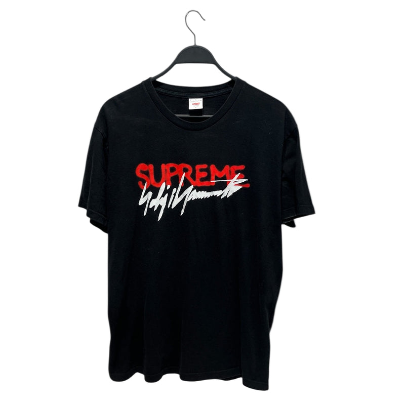 Supreme/T-Shirt/L/Cotton/BLK/YOHJI YAMAMOTO