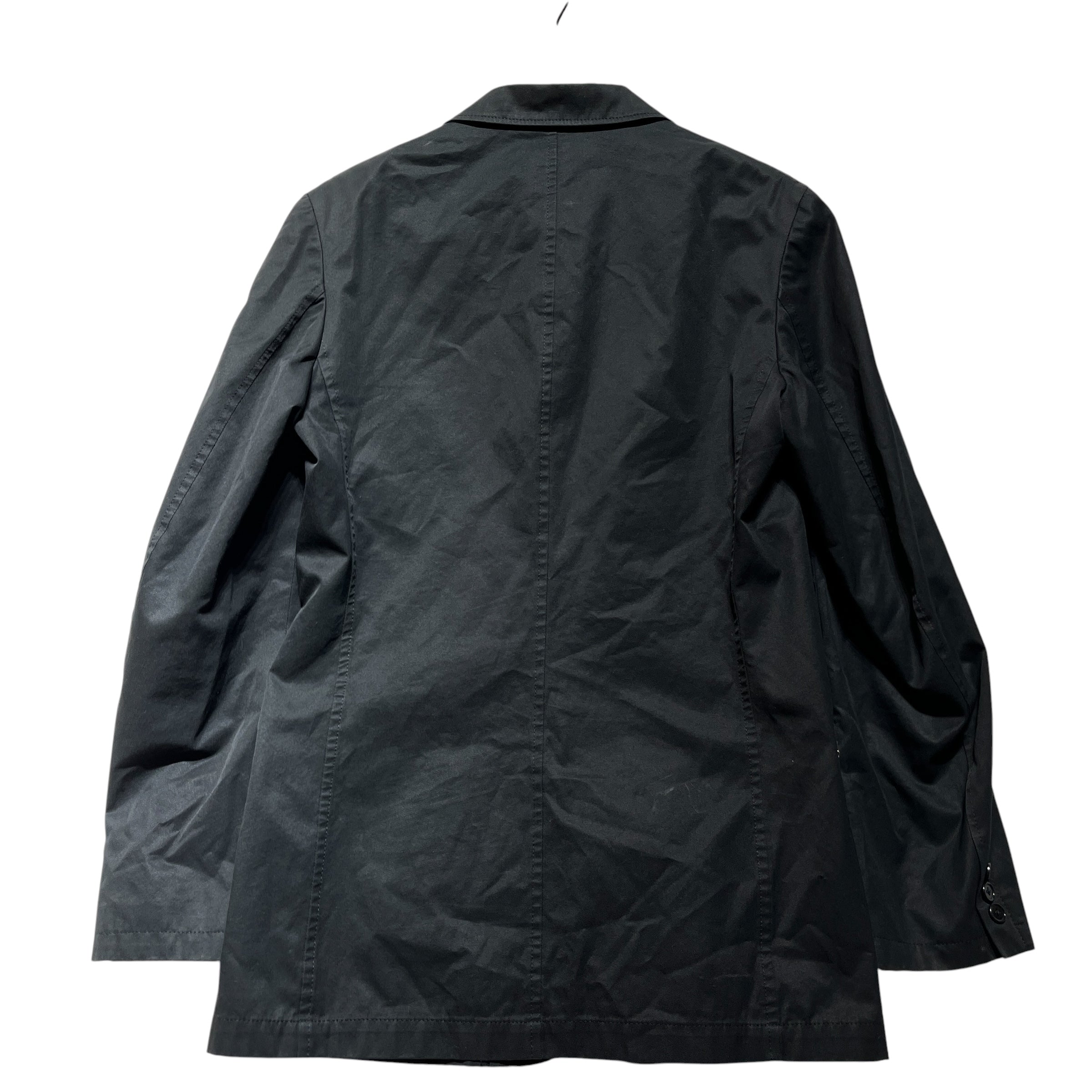 yohji yamamoto POUR HOMME/Tailored Jkt/2/Cotton/BLK/ring zipper blazer view 2