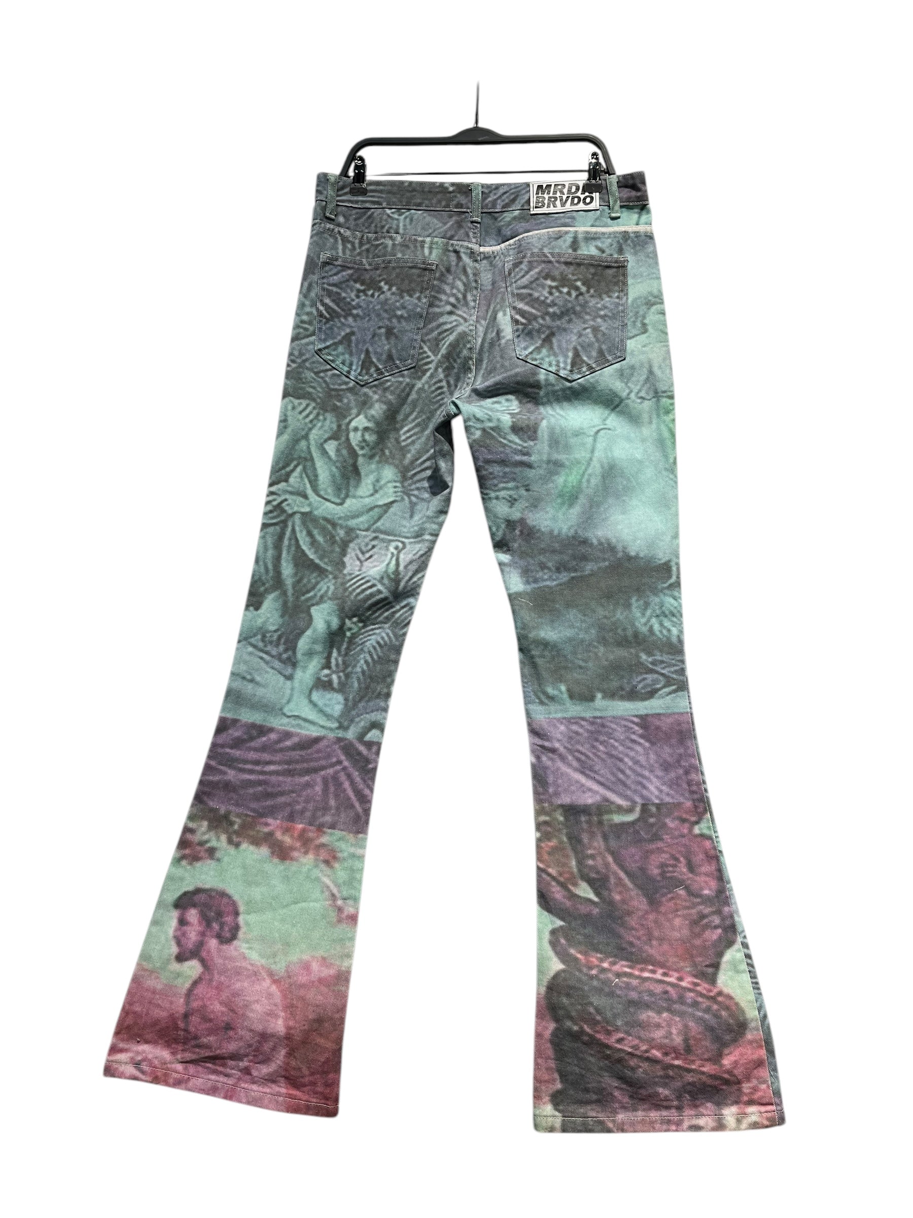 WHO DECIDES WAR/Bootcut Pants/32/Denim/MLT/All Over Print/MRDR BRVDO view 2