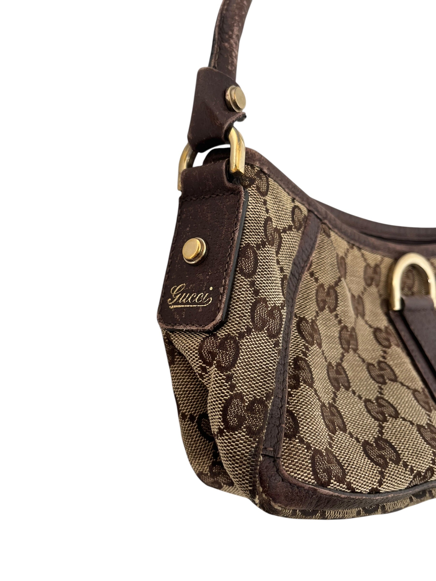 GUCCI/Vintage/Hand Bag/Monogram/Cotton/BRW/CANVAS ABBEY view 5