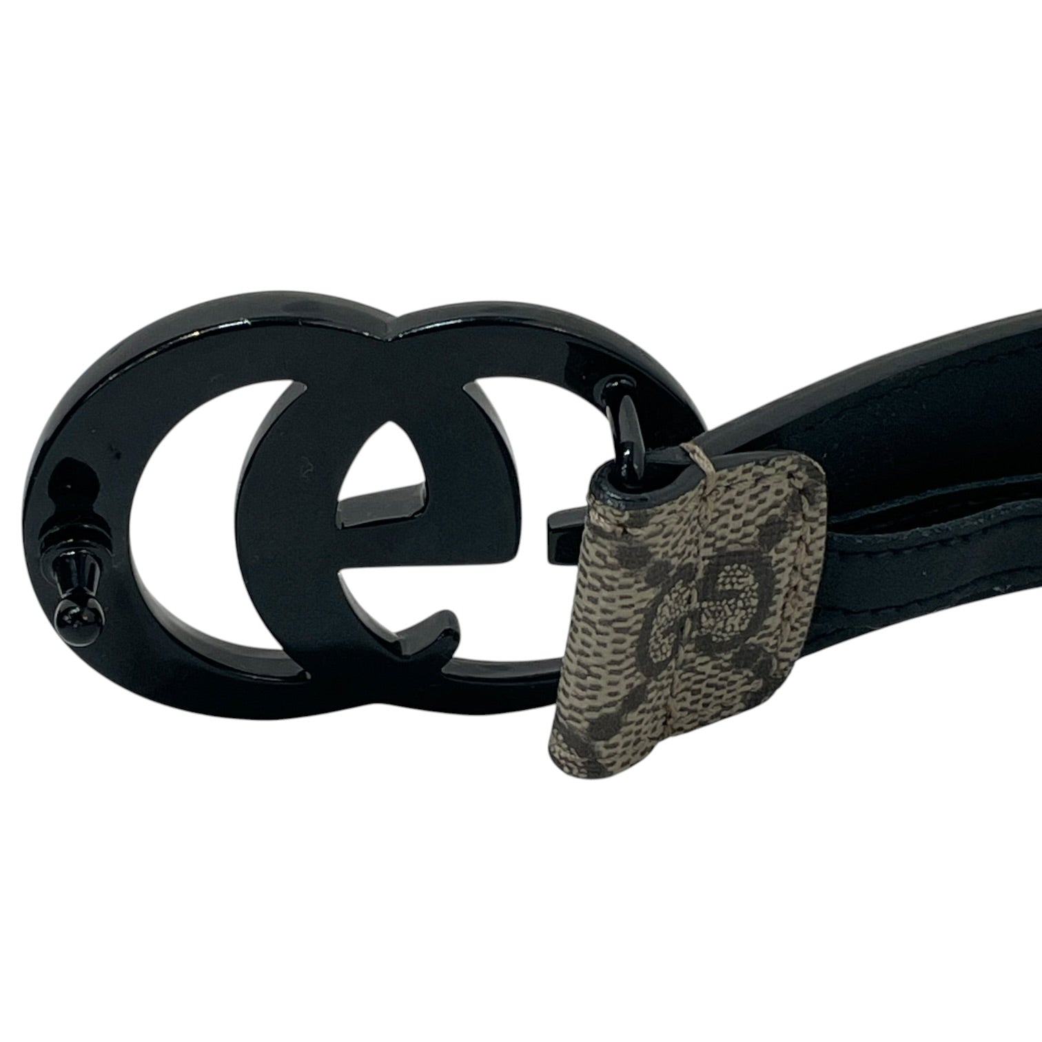 GUCCI/Belt/Monogram/Leather/BEG/M's/gg logo belt view 3