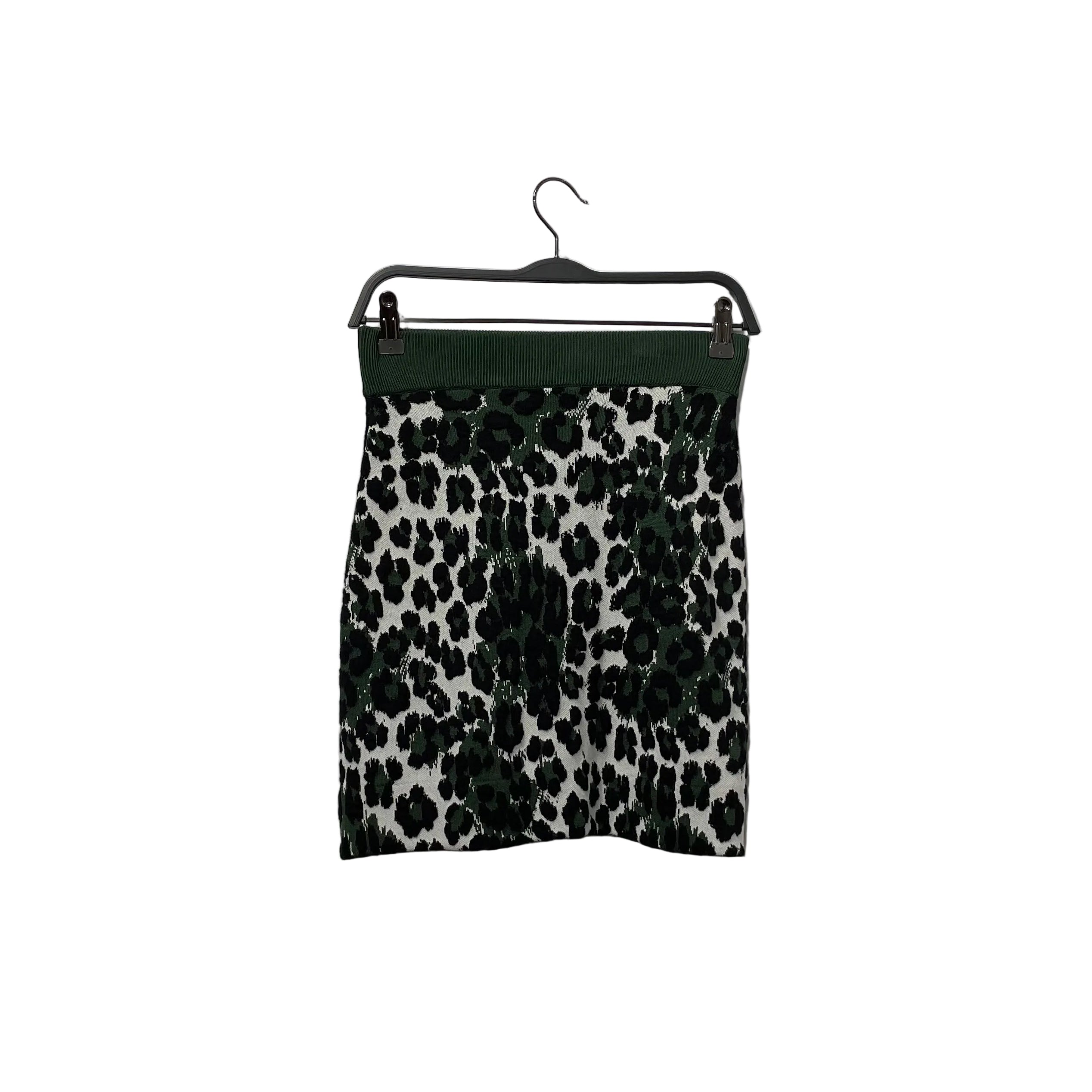 KENZO/Skirt/XS/Leopard/Rayon/GRN/JCQRD KNIT CHEETAH view 2