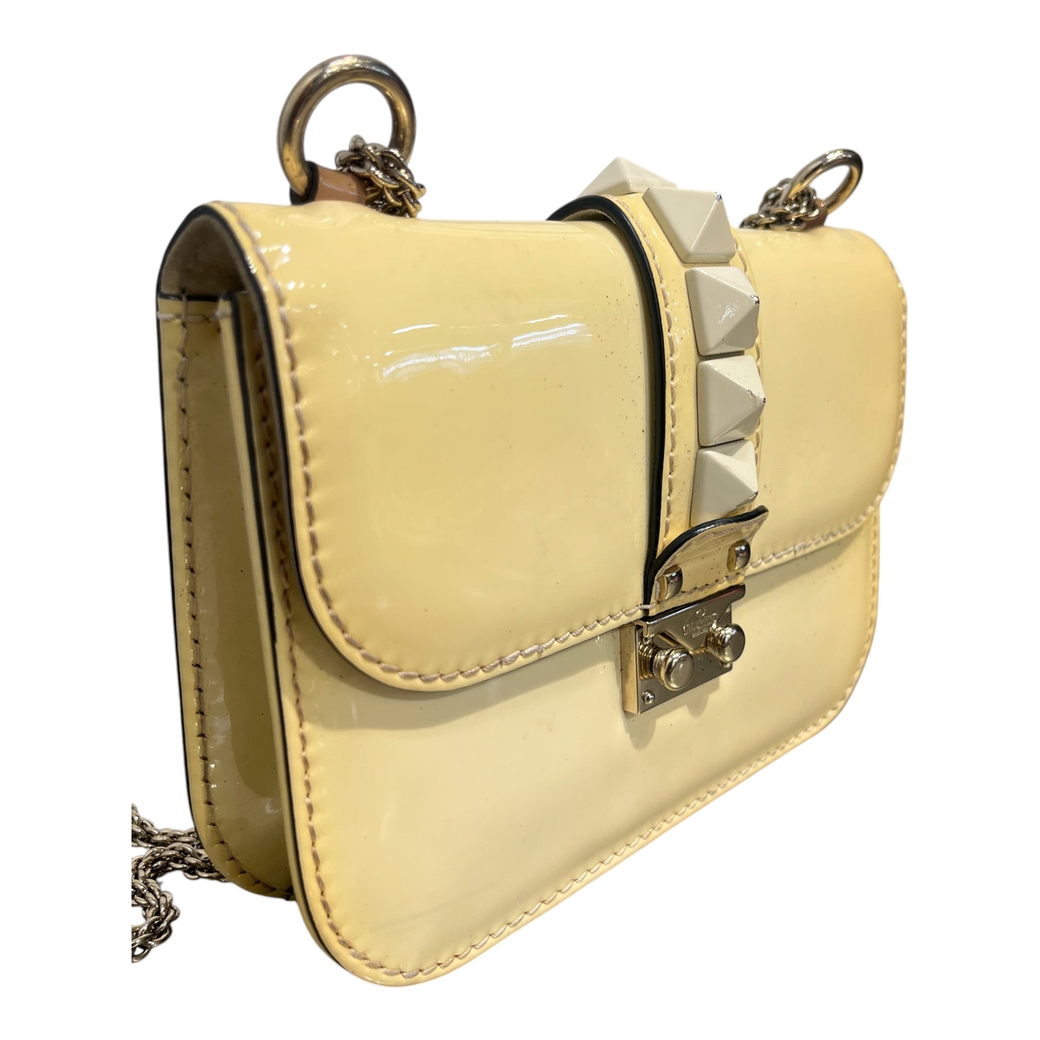 VALENTINO GARAVANI/Cross Body Bag/Leather/IVR/TOP FLAP/ STUDDING view 5
